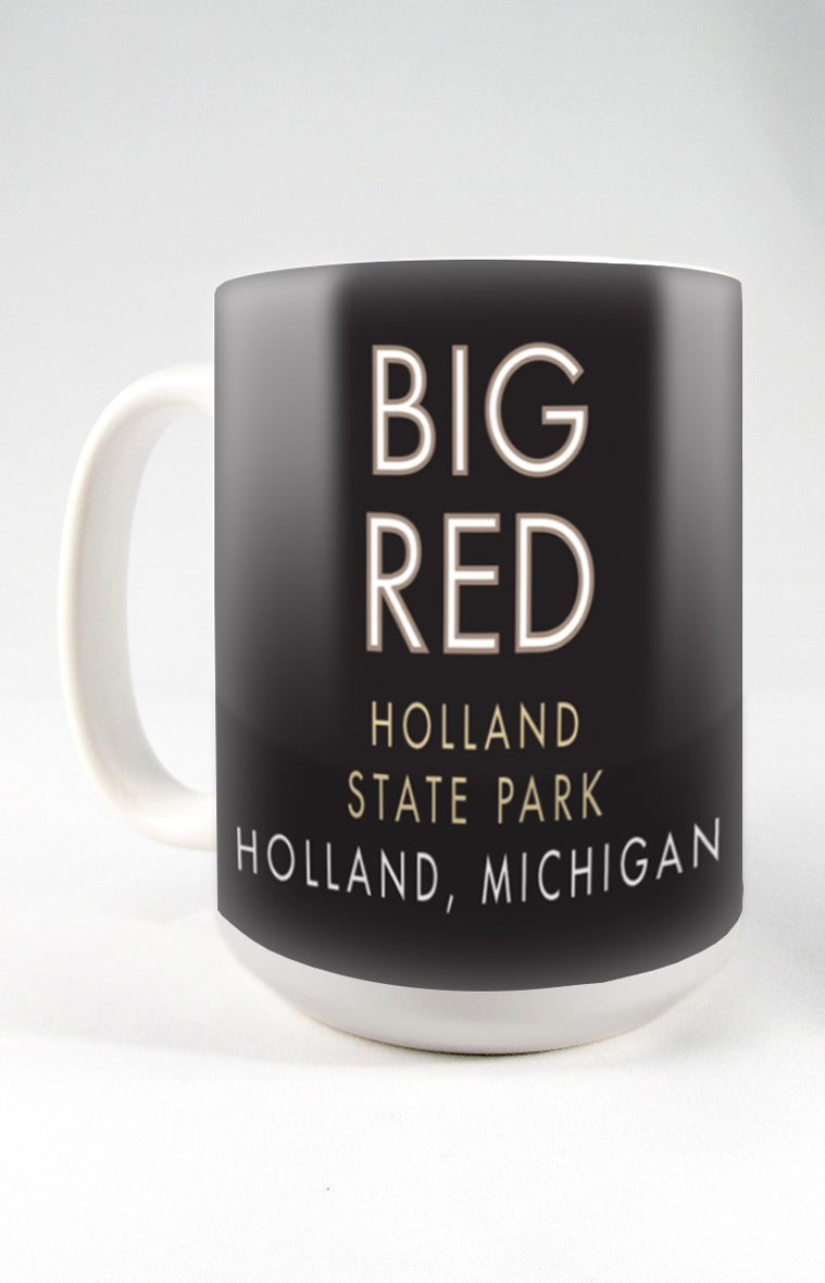 Big Red, Holland State Park, Michigan - 15oz. Ceramic Mug