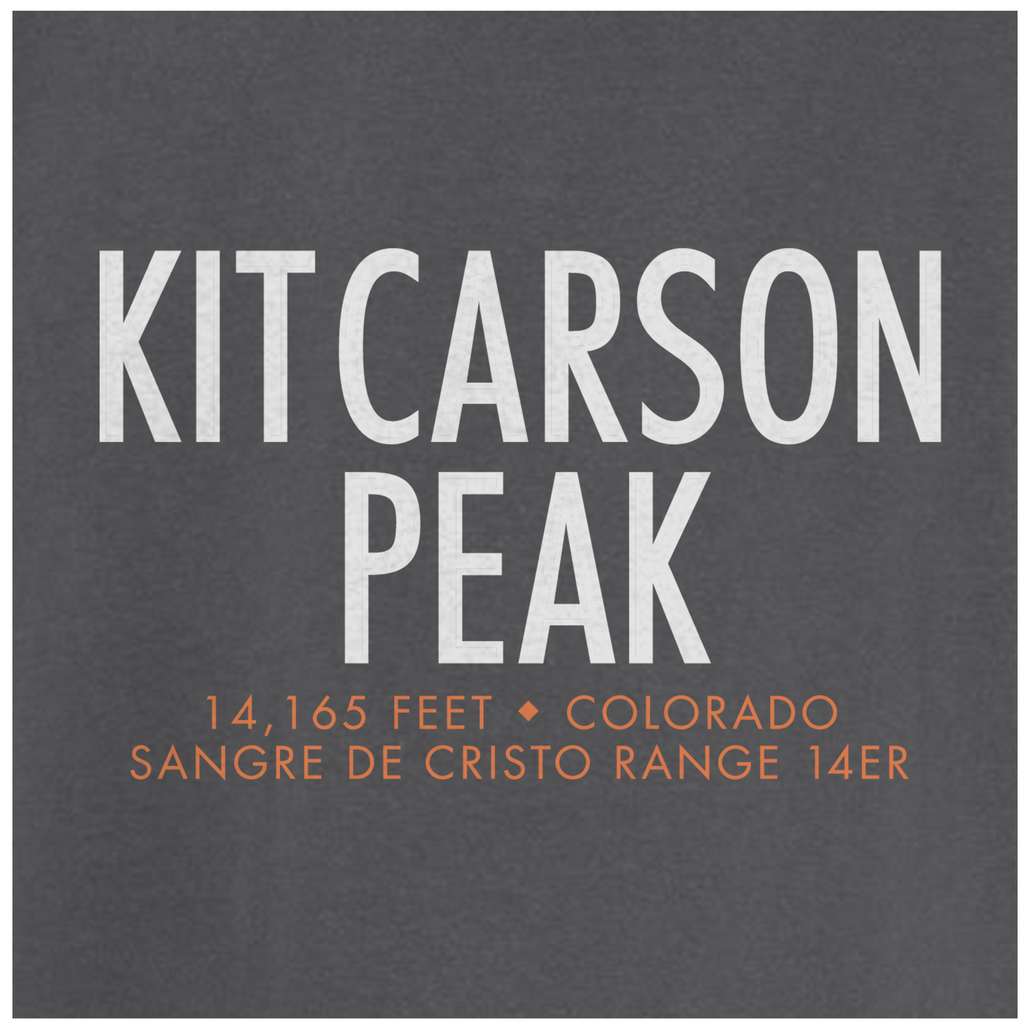 Kit Carson Peak, Colorado - Comfort Colors Heavyweight T-Shirt