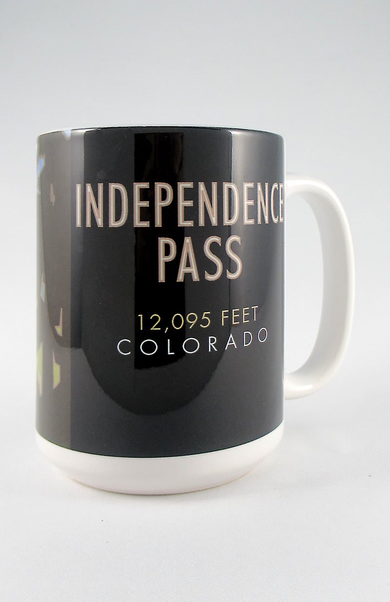 Independence Pass, Colorado - 15oz. Ceramic Mug