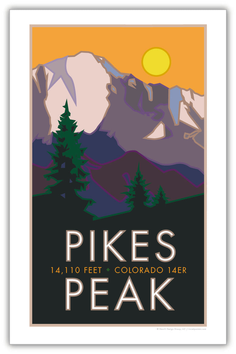 Pikes Peak, Colorado - Colorado 14er - Poster