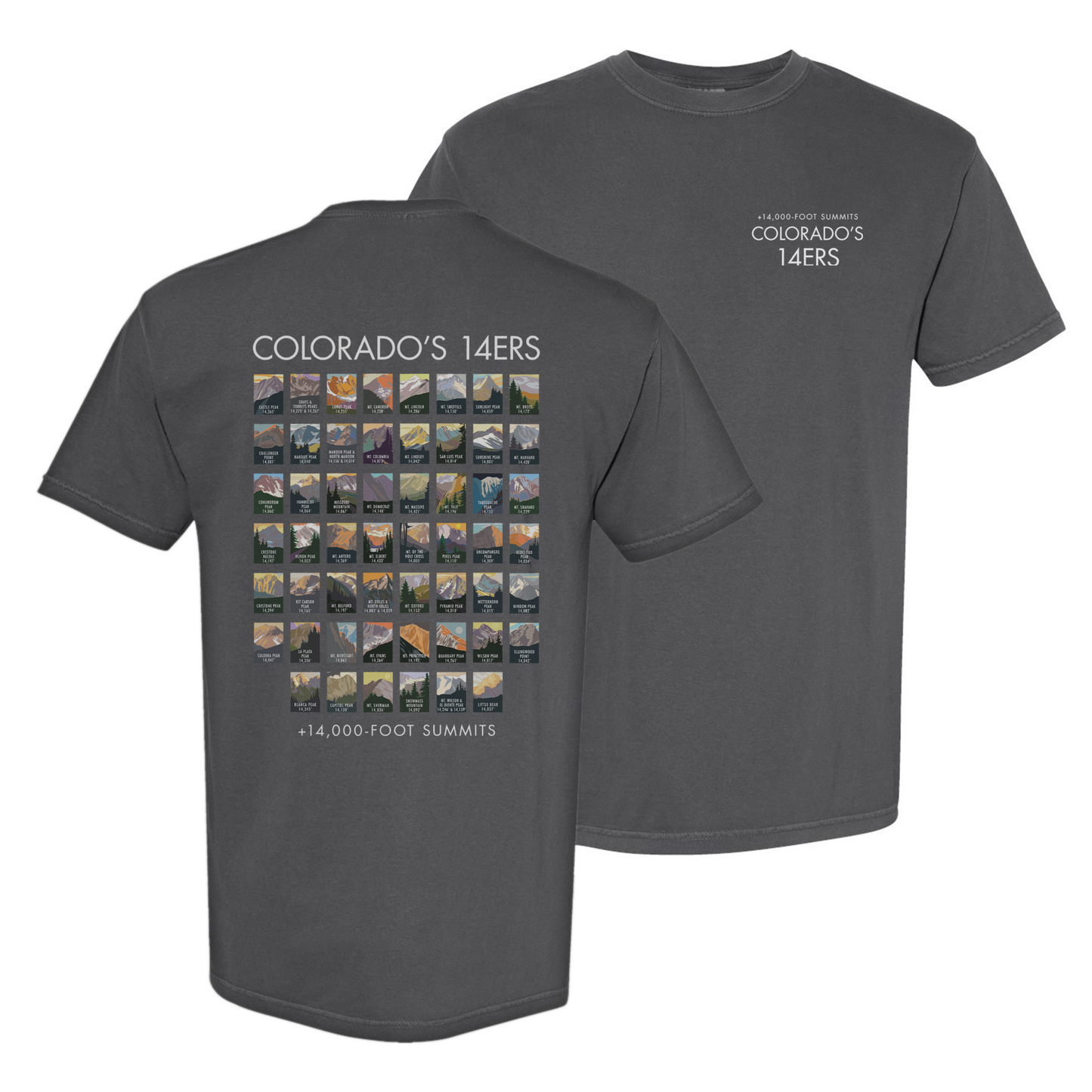 All 14ers - Comfort Colors Heavyweight T-Shirt