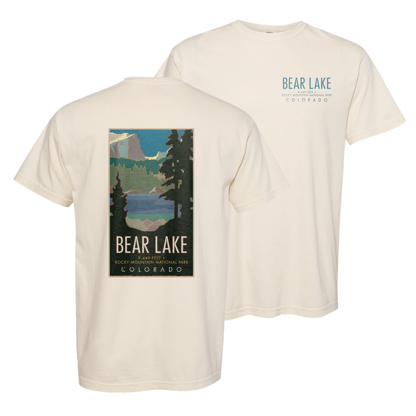 BEARLAKE1BLUE - Comfort Colors Heavyweight T-Shirt