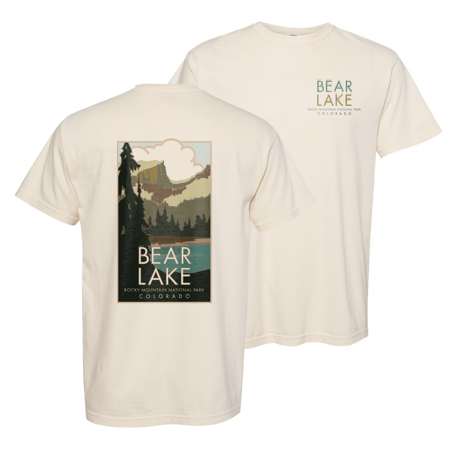 BEARLAKE2OLIVE - Comfort Colors Heavyweight T-Shirt
