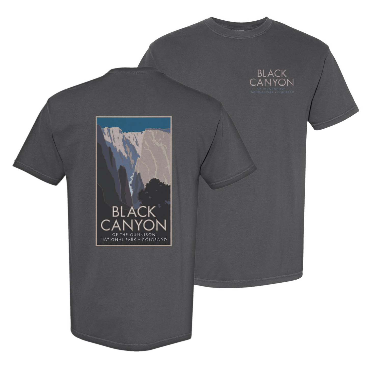 Black Canyon of the Gunnison National Monument, Colorado - Comfort Colors Heavyweight T-Shirt