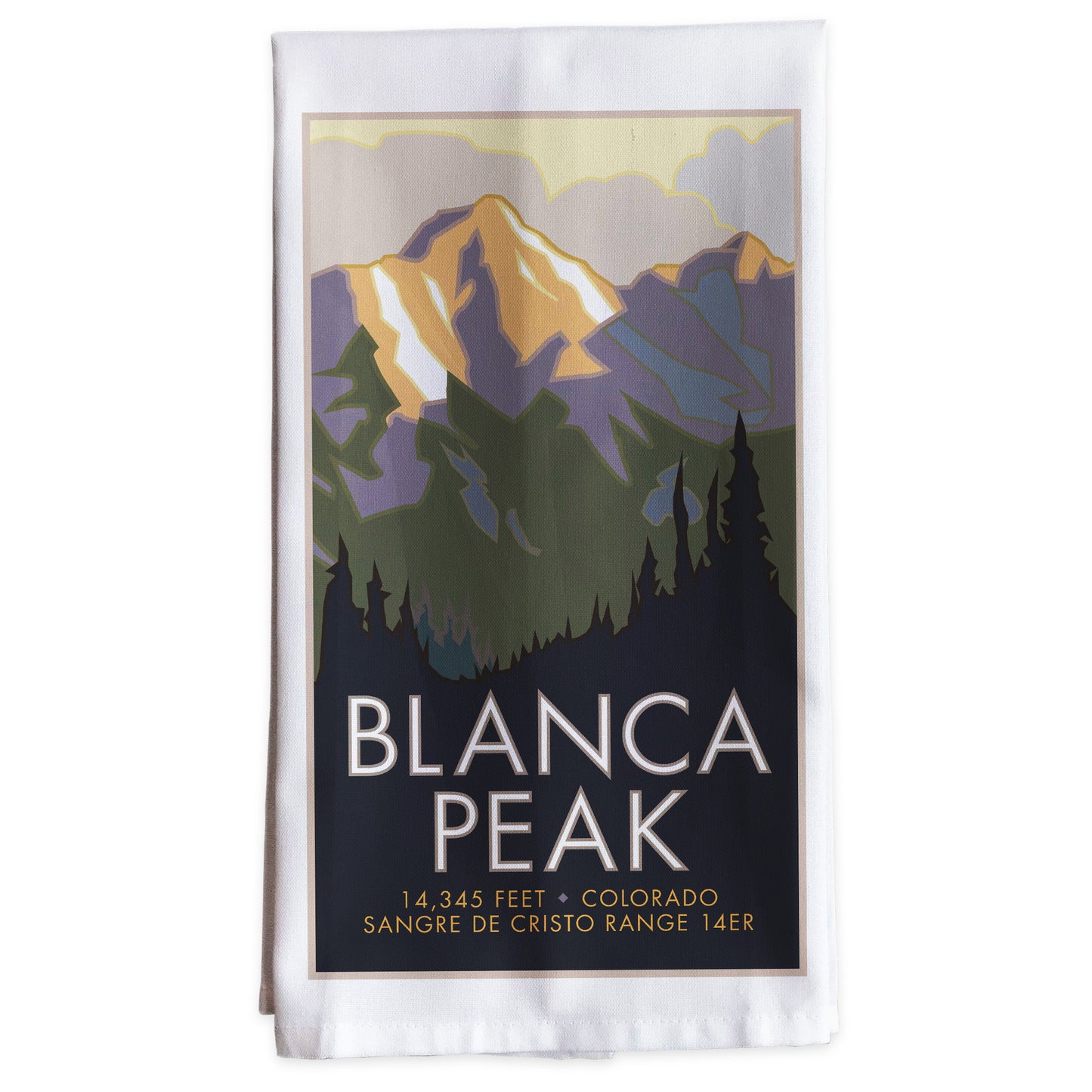 Blanca Peak, Colorado - Colorado 14er -Tea Towel