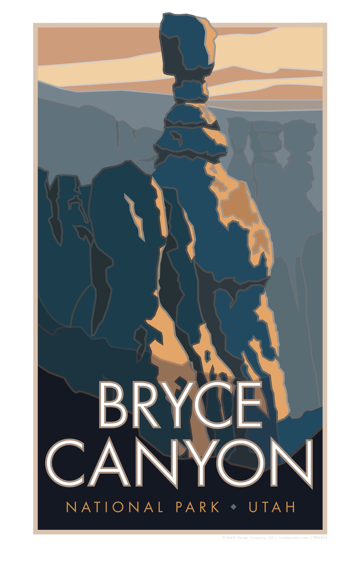 Bryce Canyon Thor's Hammer Utah Travel Poster