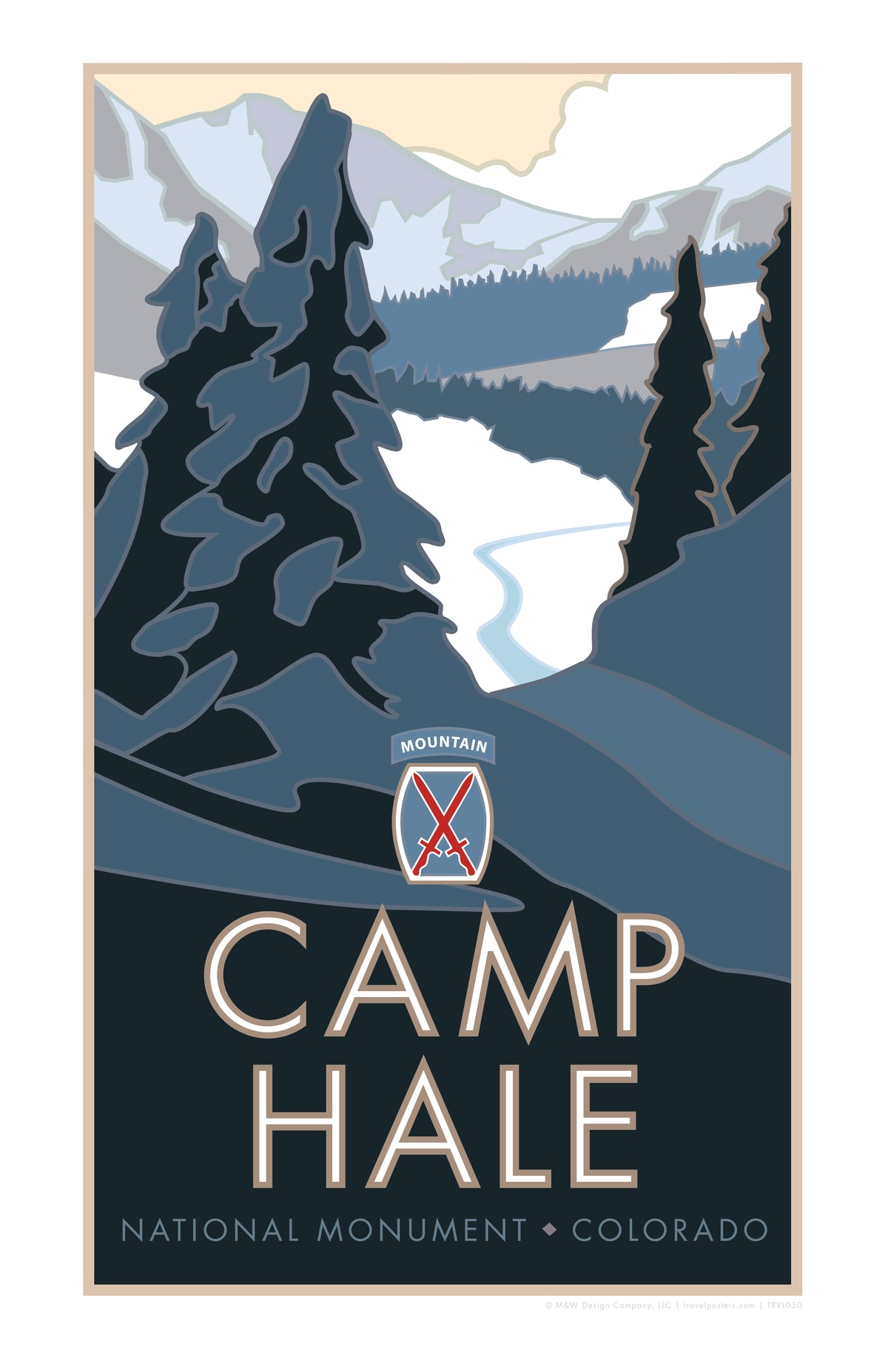 Camp Hale National Monument Colorado Travel Poster