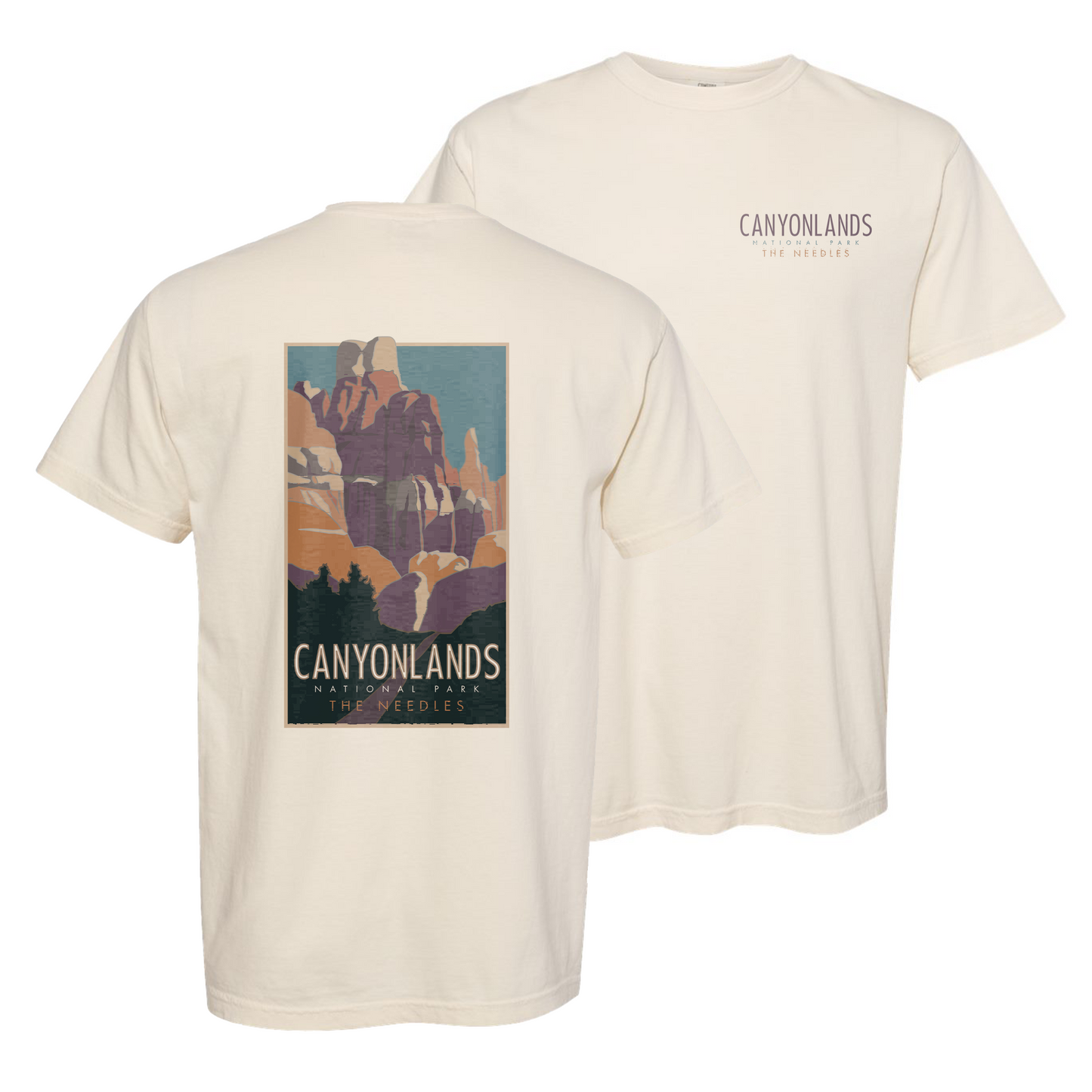 CANYONLANDSNEEDLES - Comfort Colors Heavyweight T-Shirt