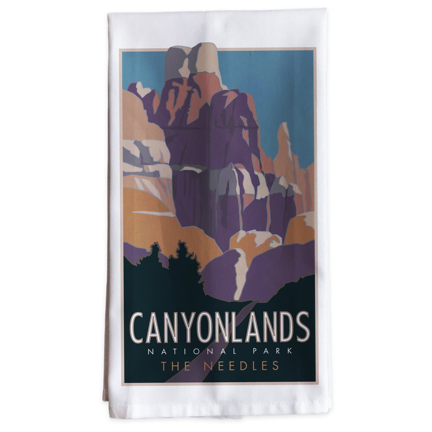 Canyonlands National Park, Utah - The Needles -Tea Towel