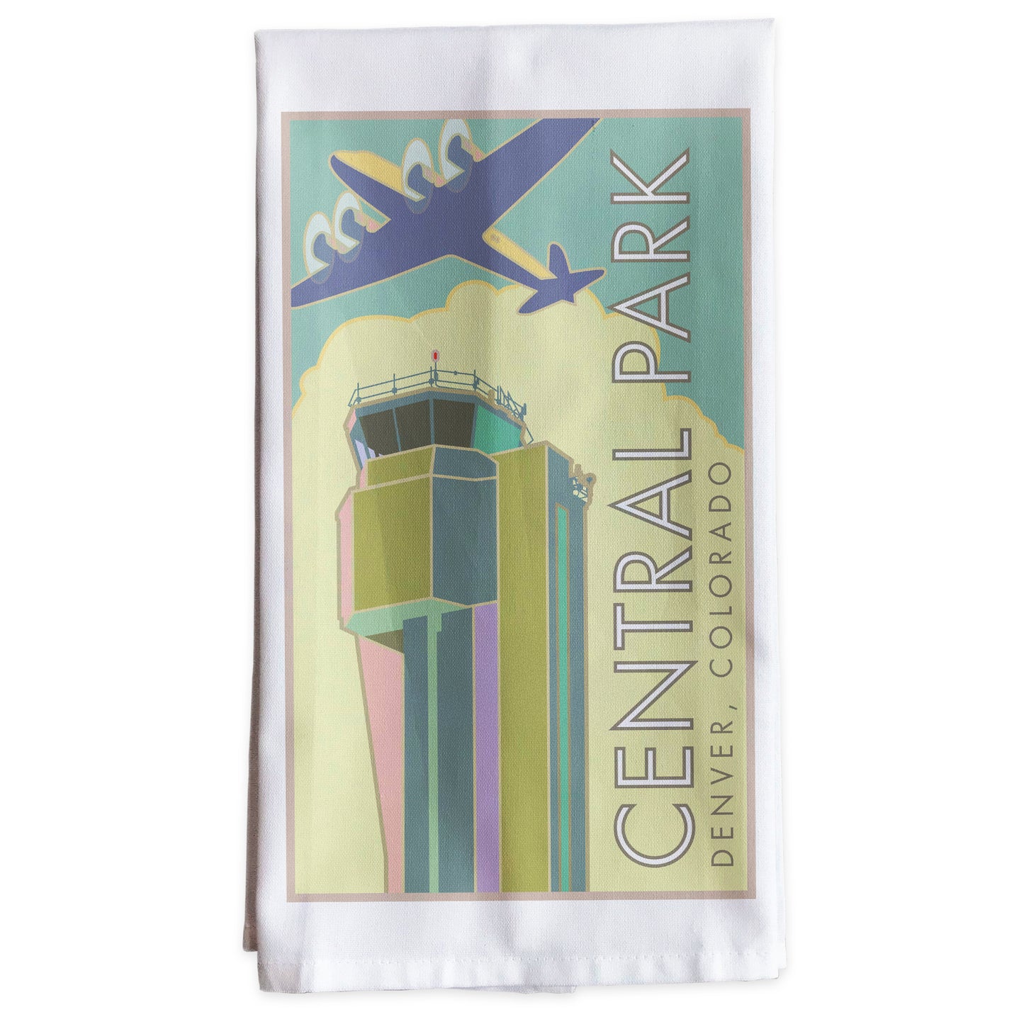 Central Park - Denver, Colorado -Tea Towel
