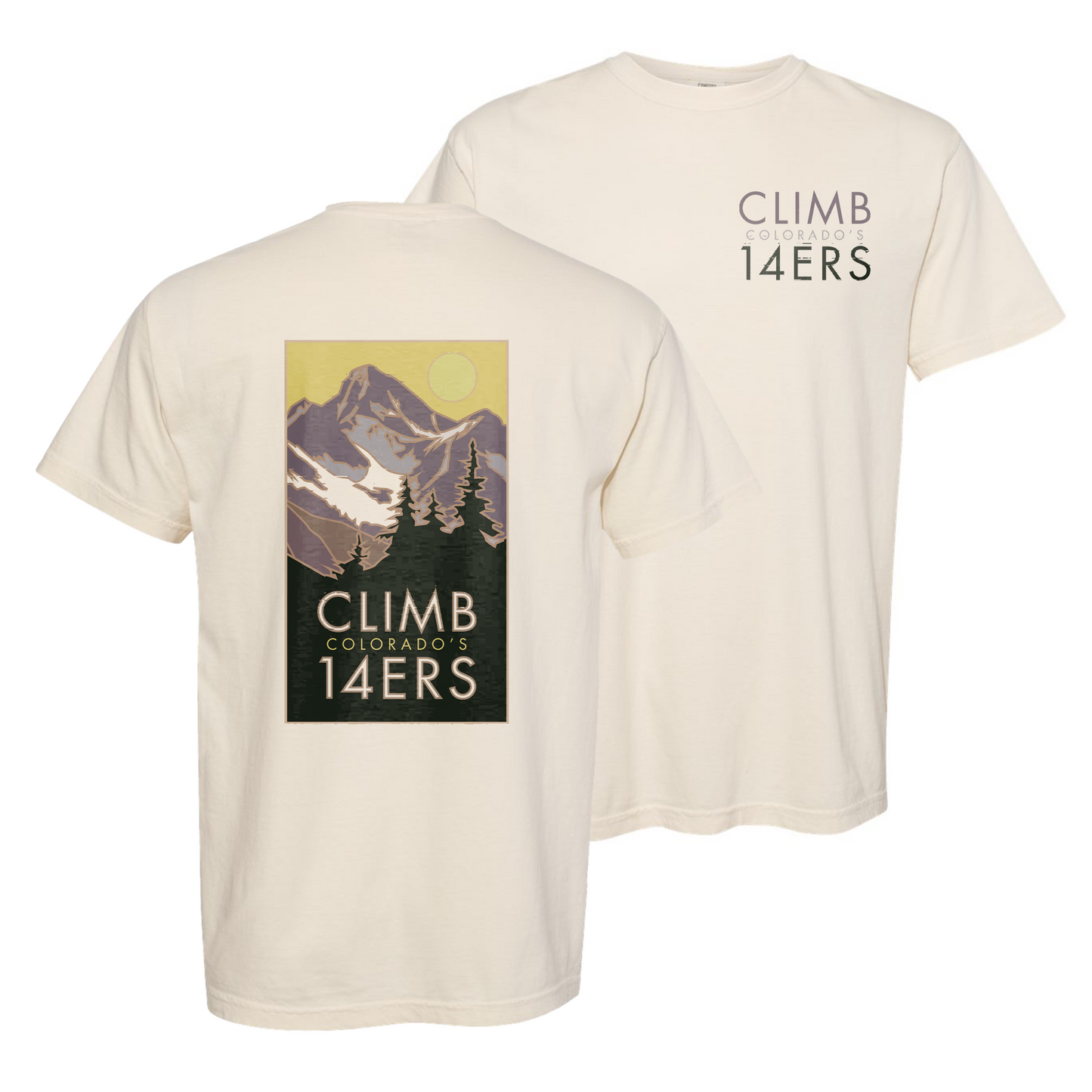 CLIMBCOLO14ERS - Comfort Colors Heavyweight T-Shirt