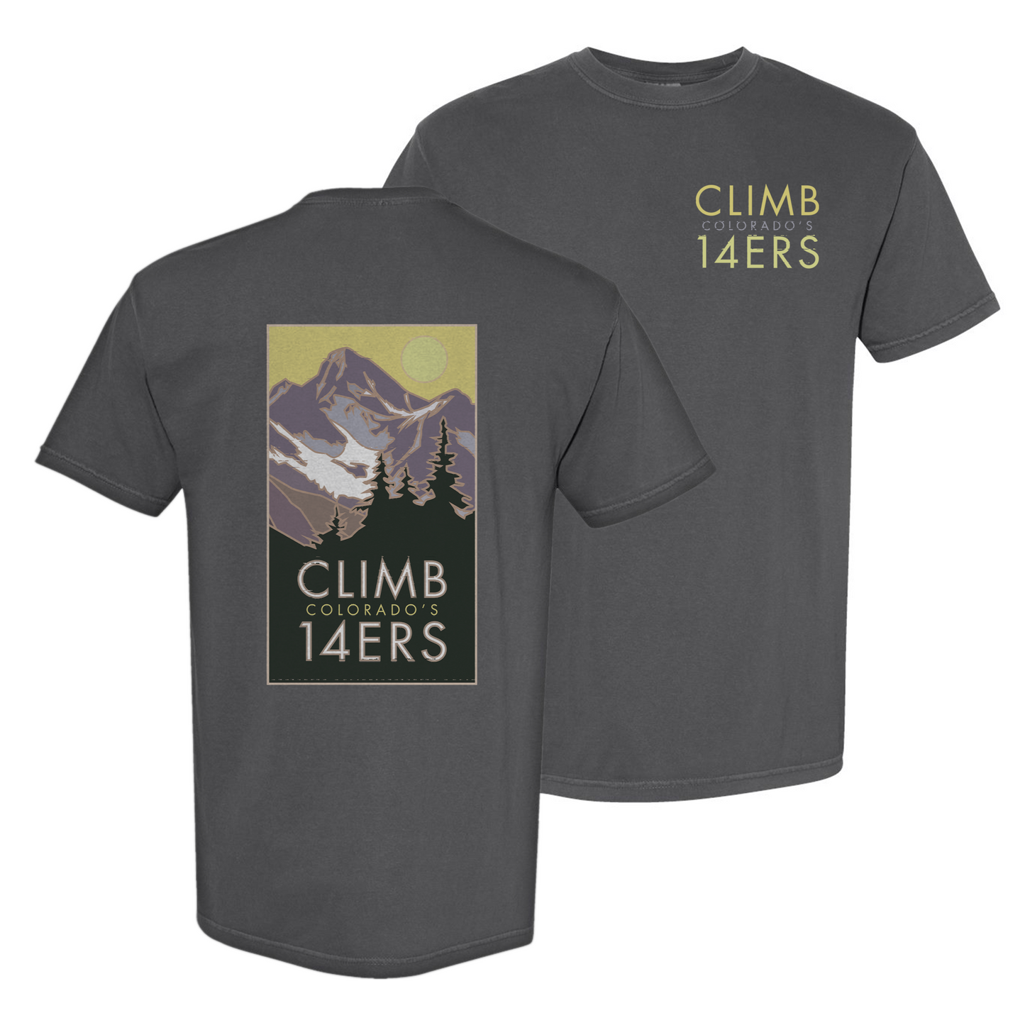 Climb Colorado's 14ers - Comfort Colors Heavyweight T-Shirt