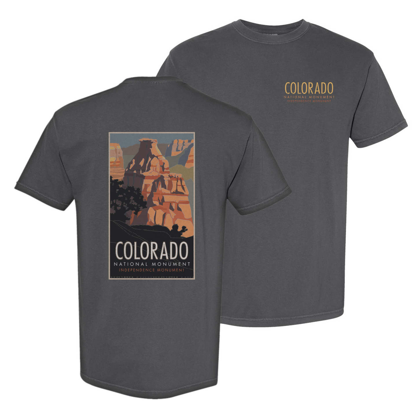 Colorado National Monument #2 (Independence Monument) - Comfort Colors Heavyweight T-Shirt