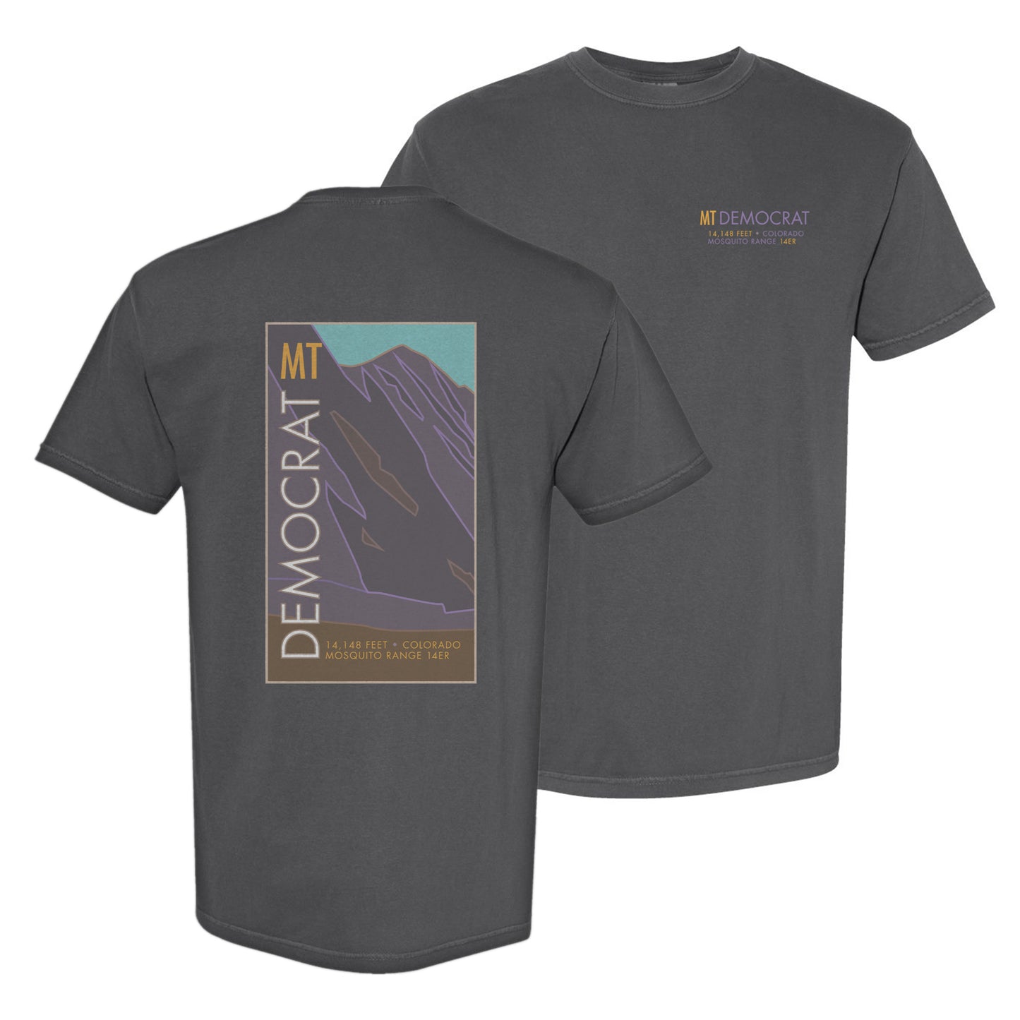 Mt. Democrat, Colorado - Comfort Colors Heavyweight T-Shirt