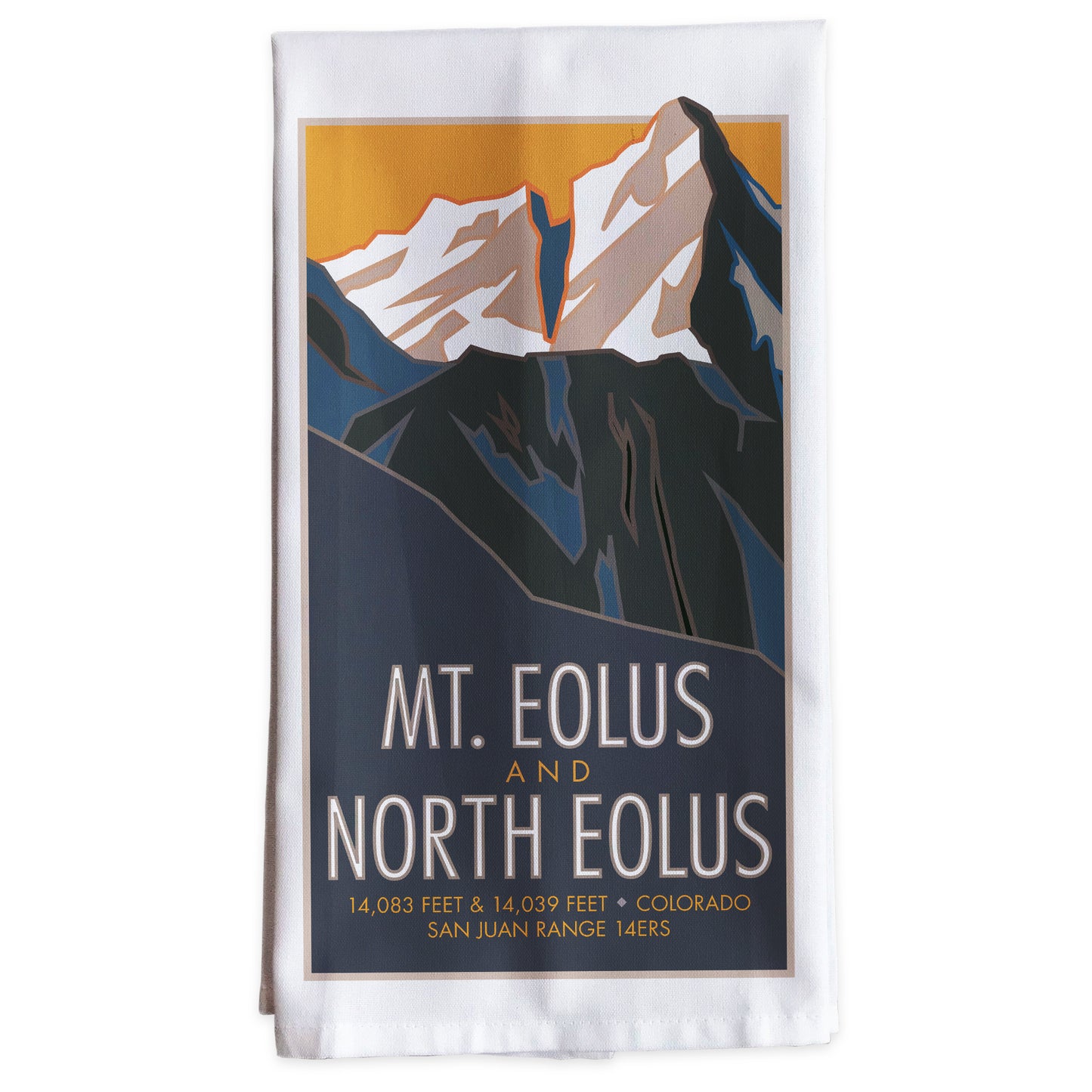 Mt Eolus, Colorado - Colorado 14er -Tea Towel