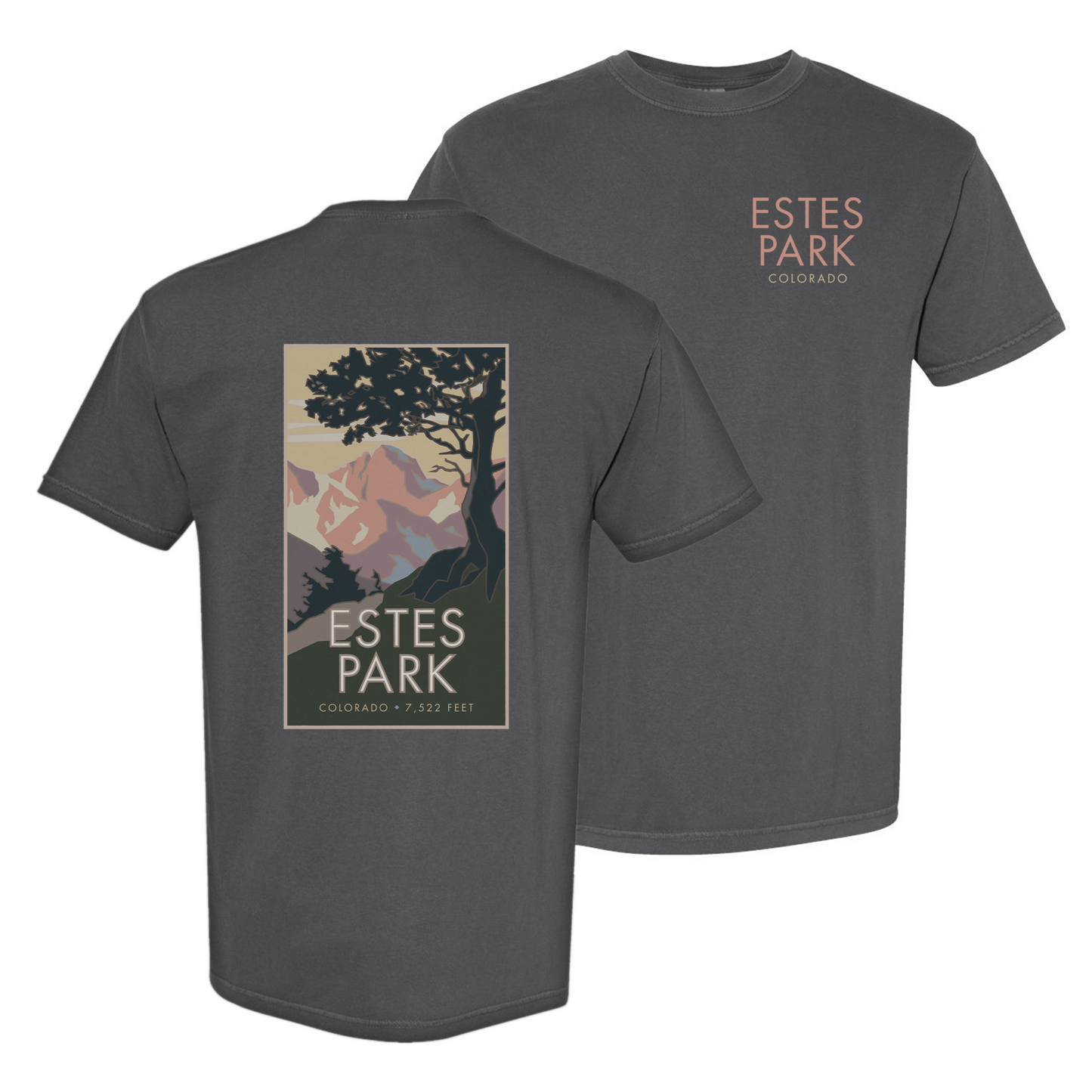 Estes Park, Colorado - Comfort Colors Heavyweight T-Shirt