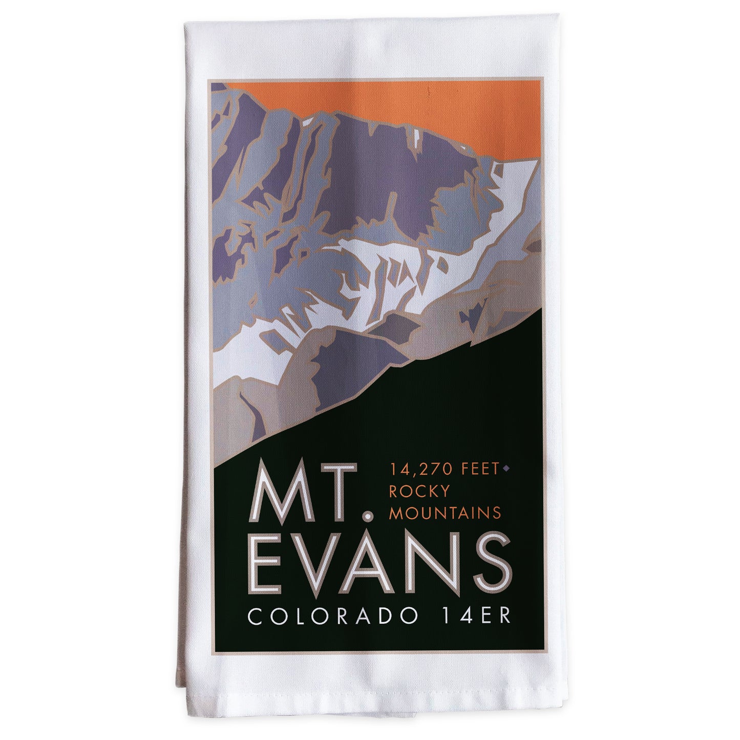 Mt. Evans, Colorado - Colorado 14er -Tea Towel