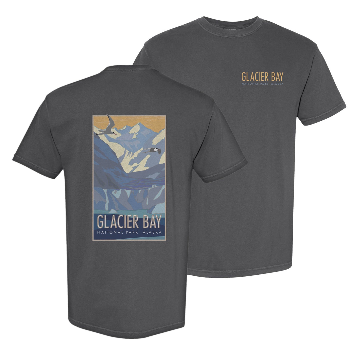 Glacier Bay National Park - Comfort Colors Heavyweight T-Shirt