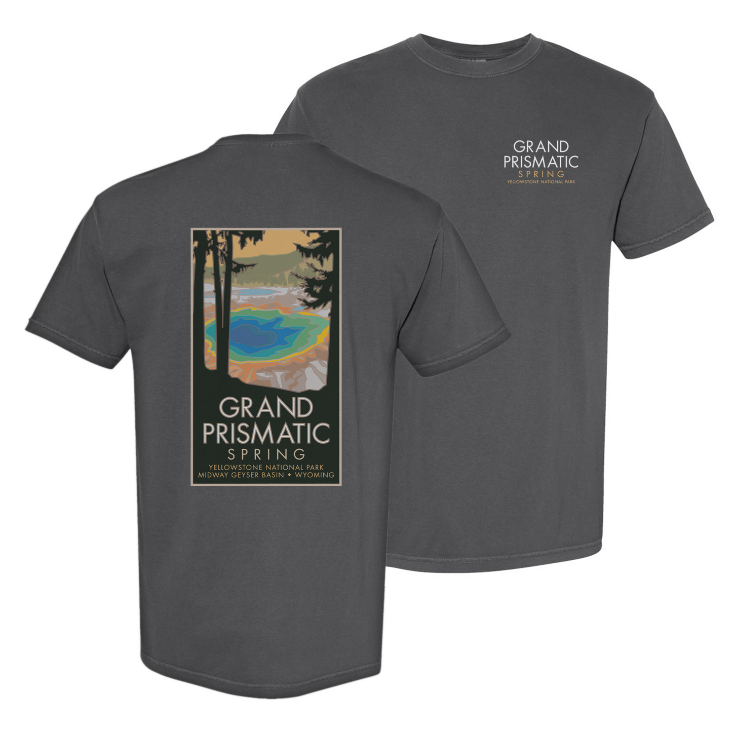 Grand Prismatic Spring, Yellowstone National Park, Wyoming - Comfort Colors Heavyweight T-Shirt