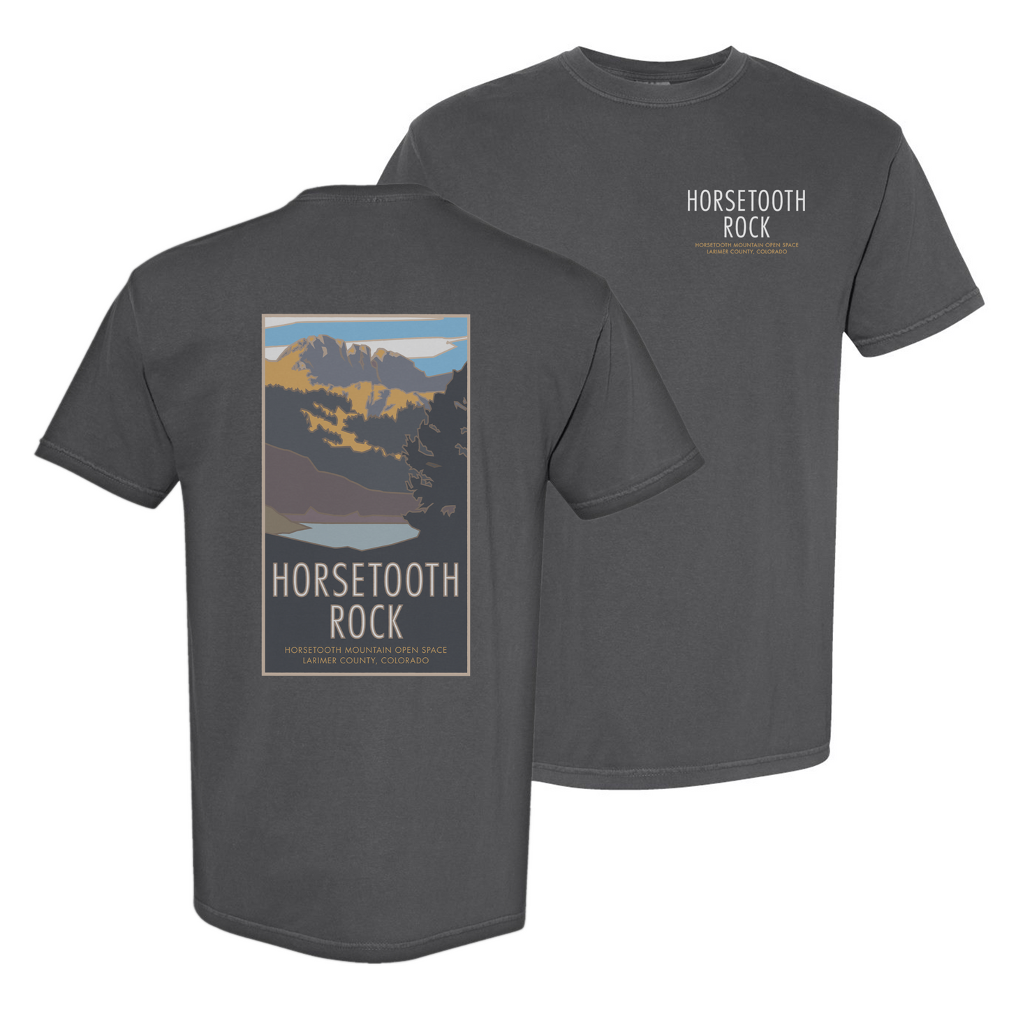 Horsetooth Rock, Colorado - Comfort Colors Heavyweight T-Shirt