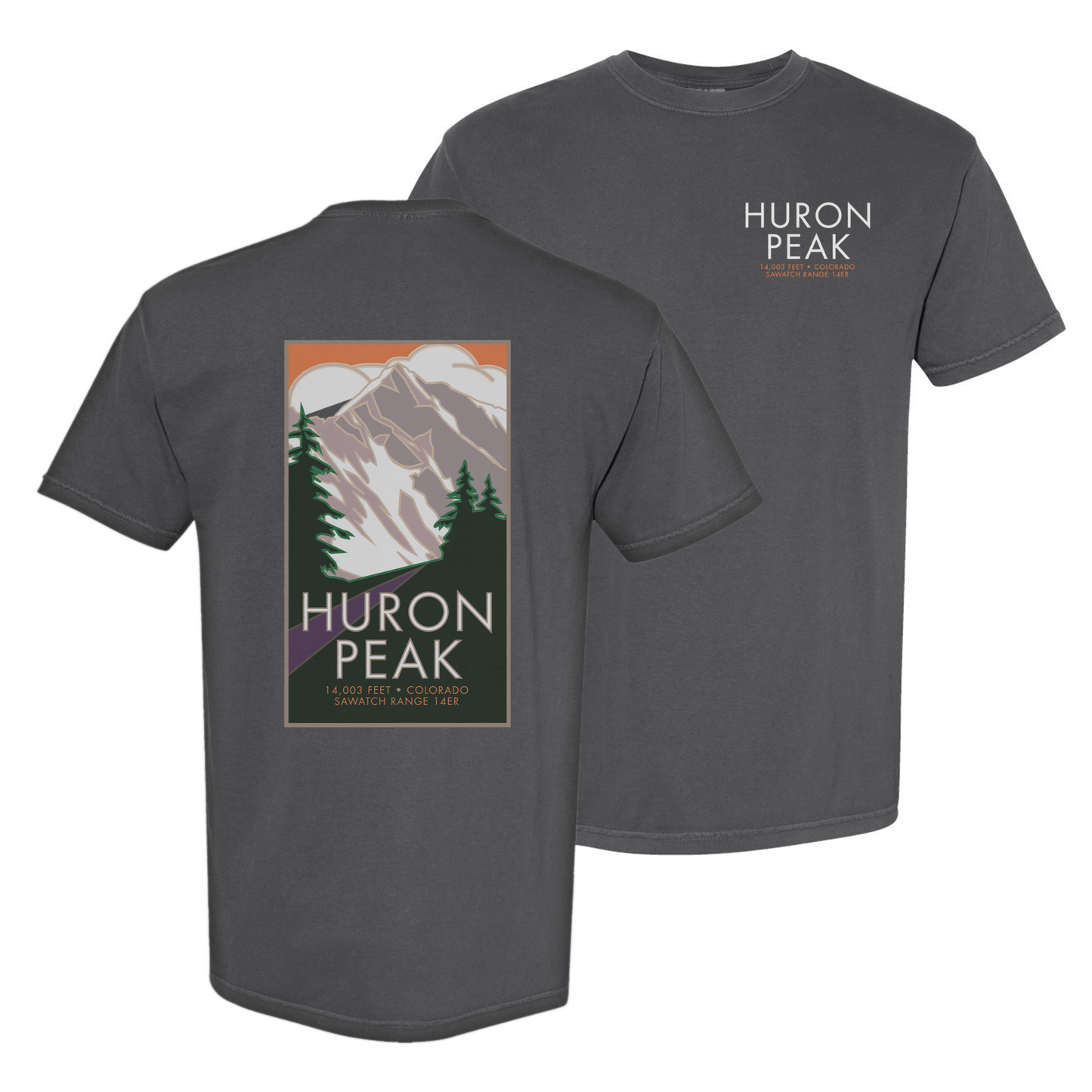 Huron Peak, Colorado - Comfort Colors Heavyweight T-Shirt
