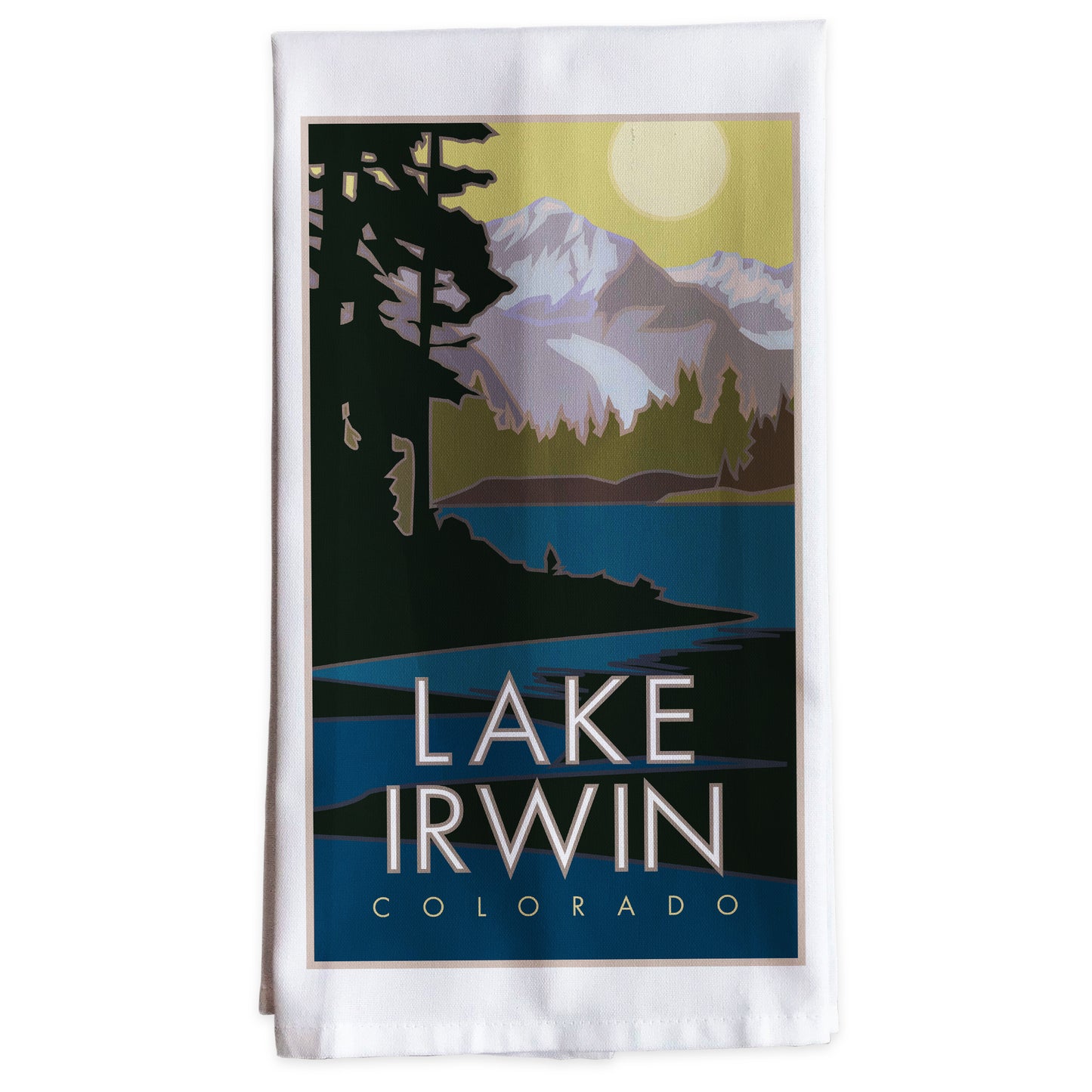 Lake Irwin, Colorado -Tea Towel