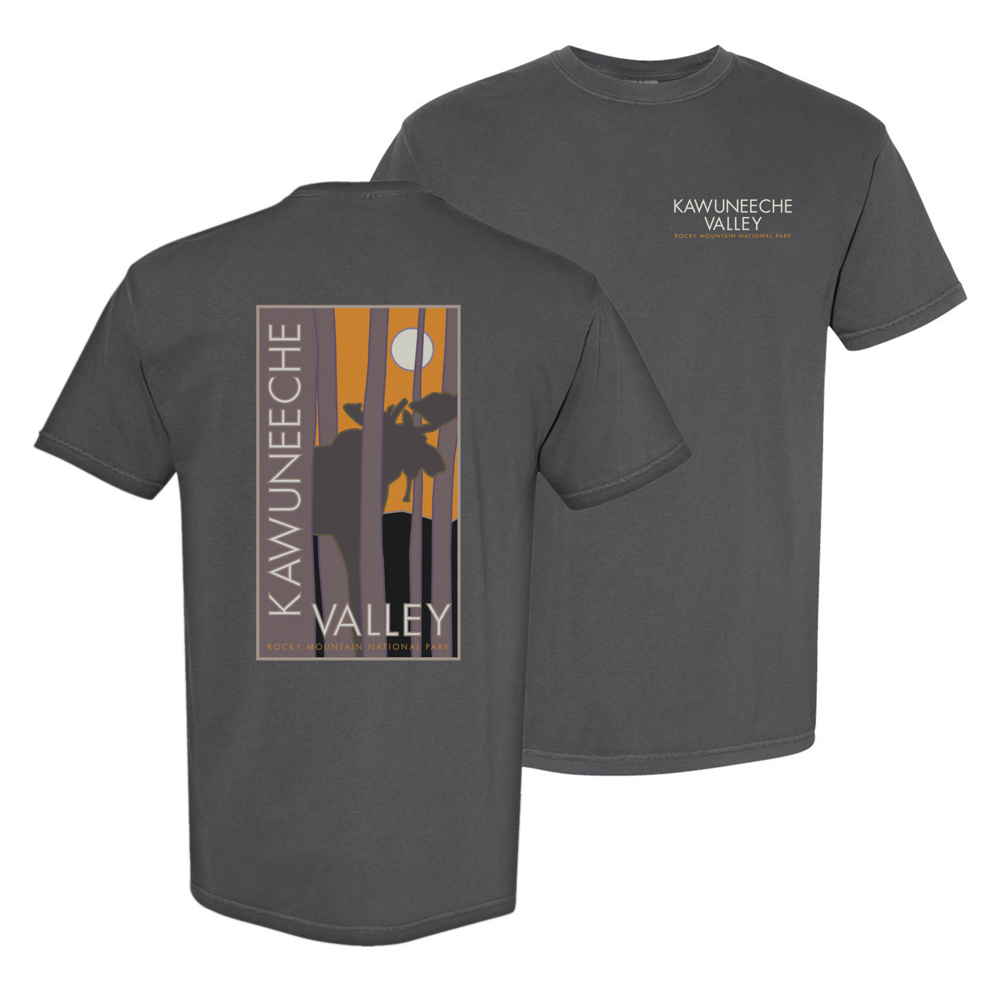 Kawuneeche Valley, Colorado - Comfort Colors Heavyweight T-Shirt