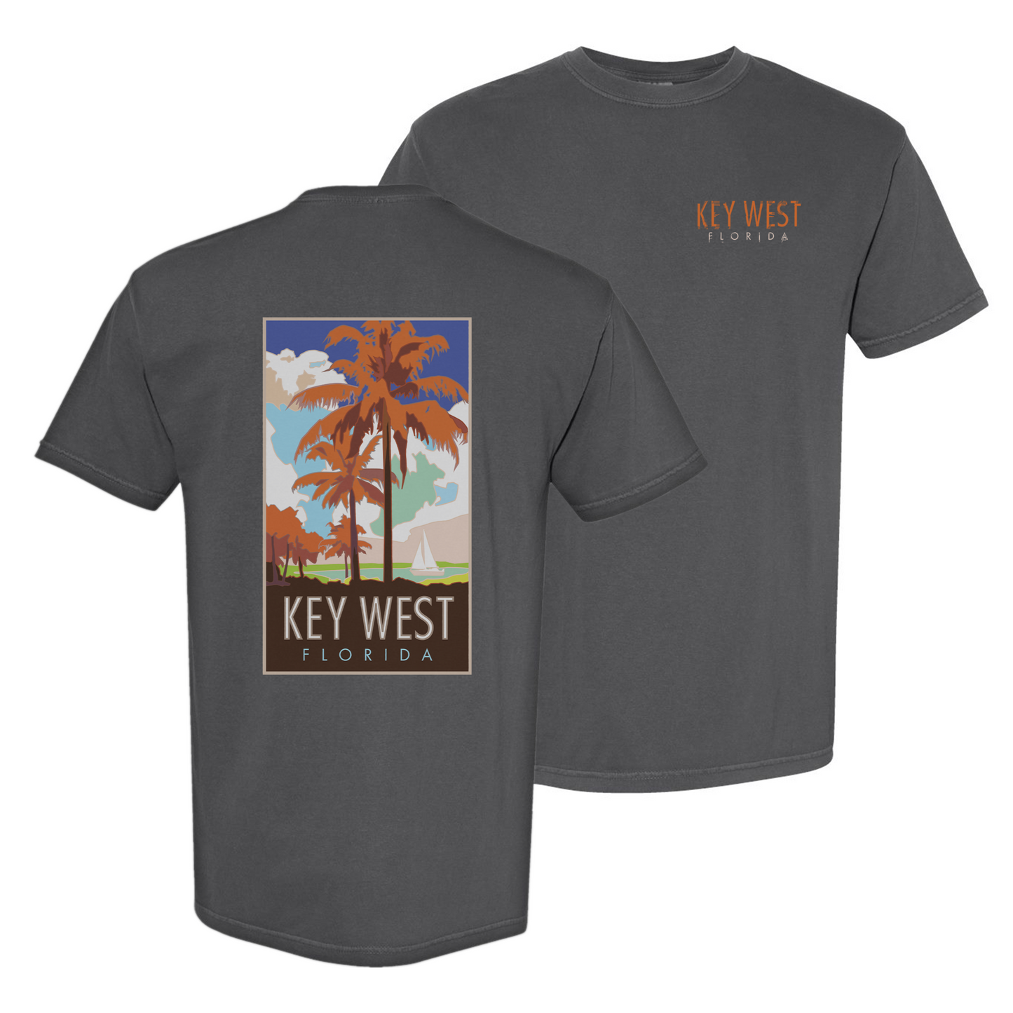 Key West, Florida - Comfort Colors Heavyweight T-Shirt