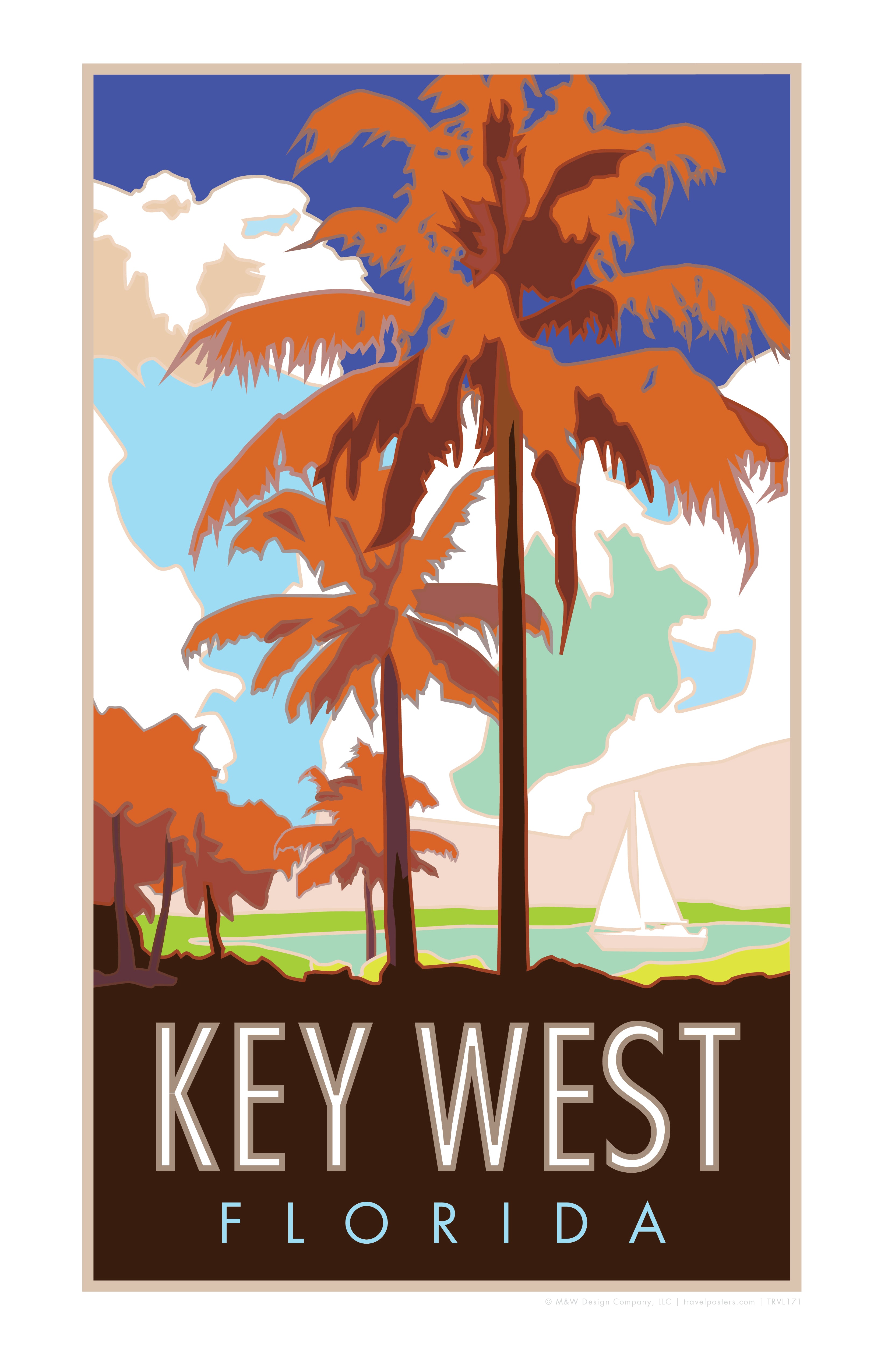 WEST パンフレット Key West, Florida - Poster – Travel Posters
