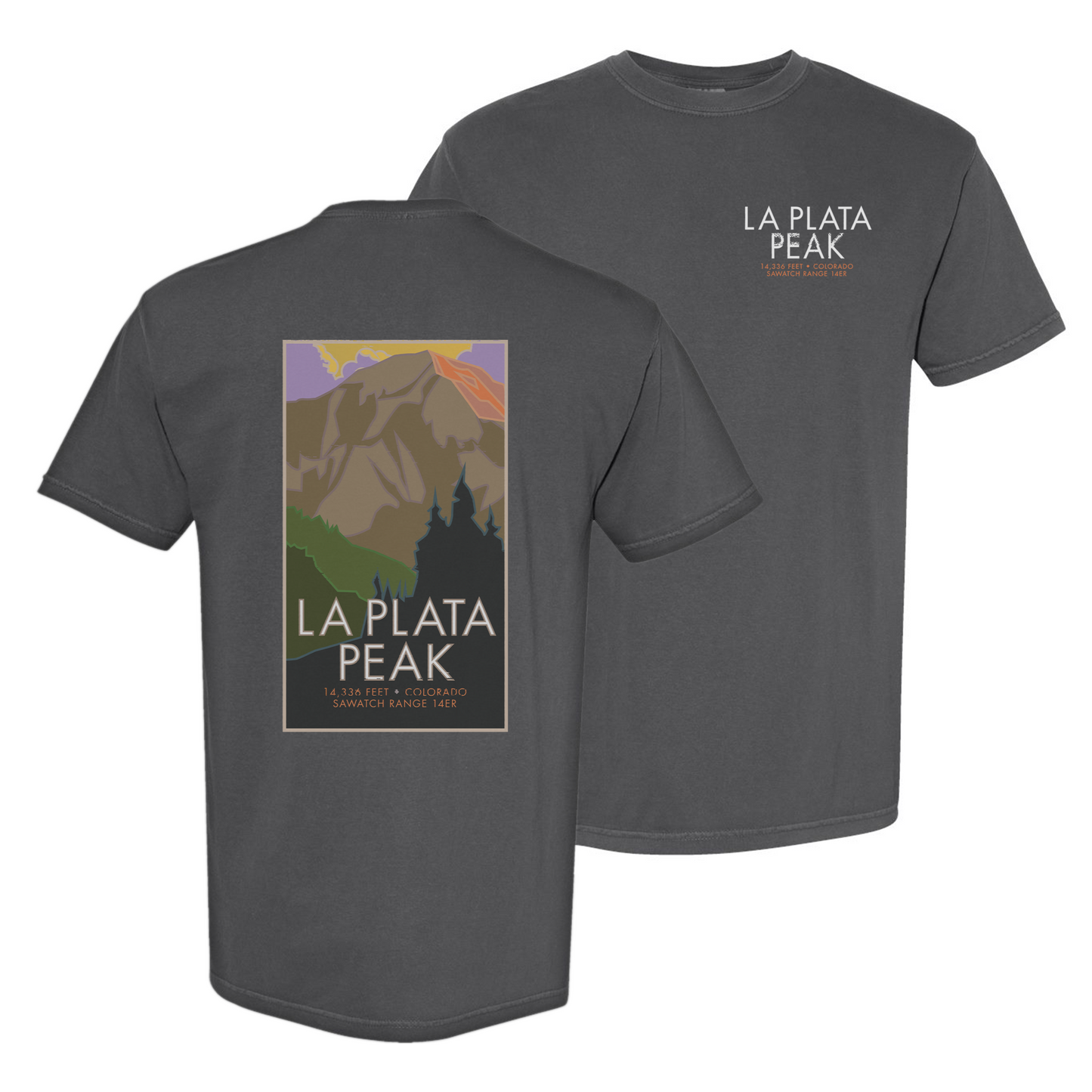 LaPlata Peak, Colorado - Comfort Colors Heavyweight T-Shirt