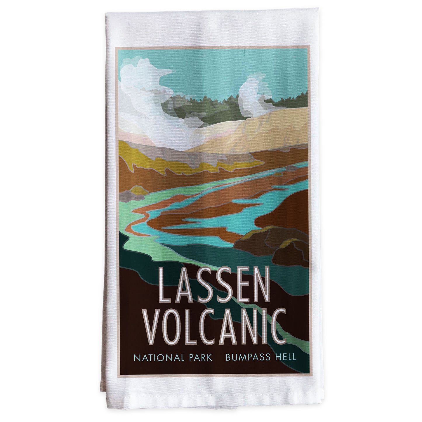 Lassen Volcanic National Park - Bumpass Hell -Tea Towel