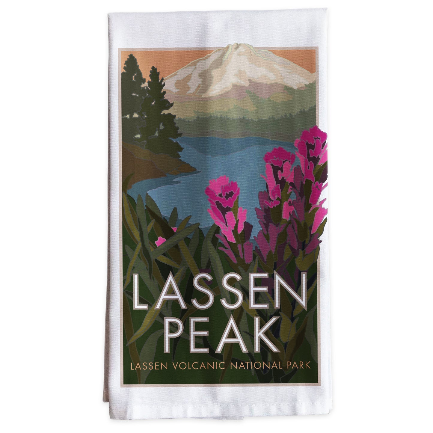 Lassen Peak - California -Tea Towel