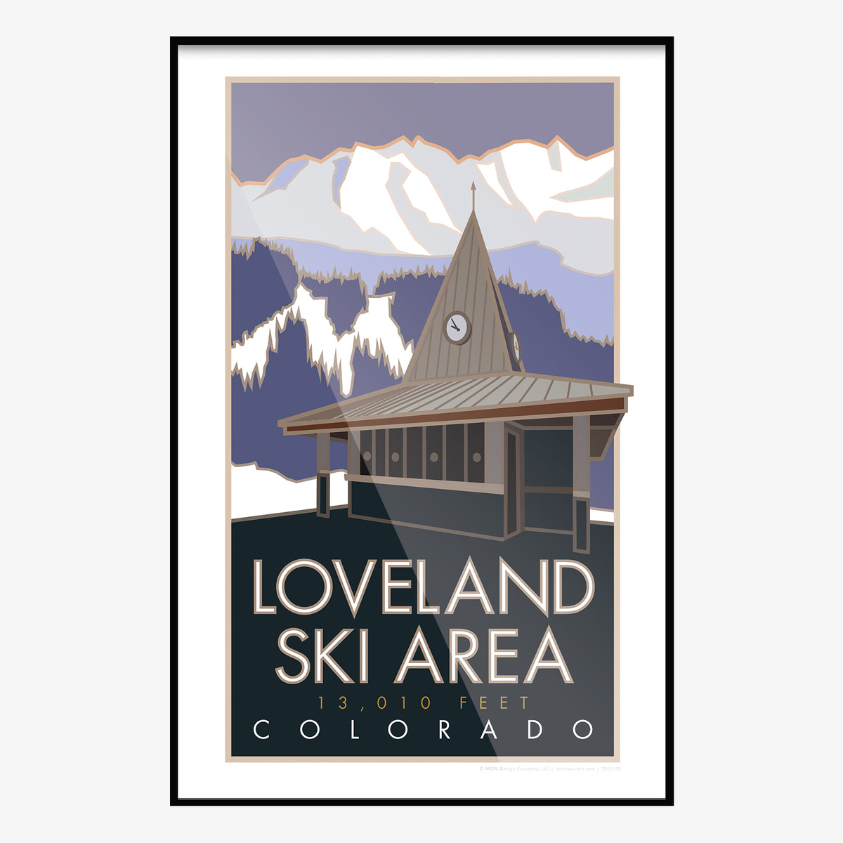 Loveland Ski Area Colorado Travel Poster