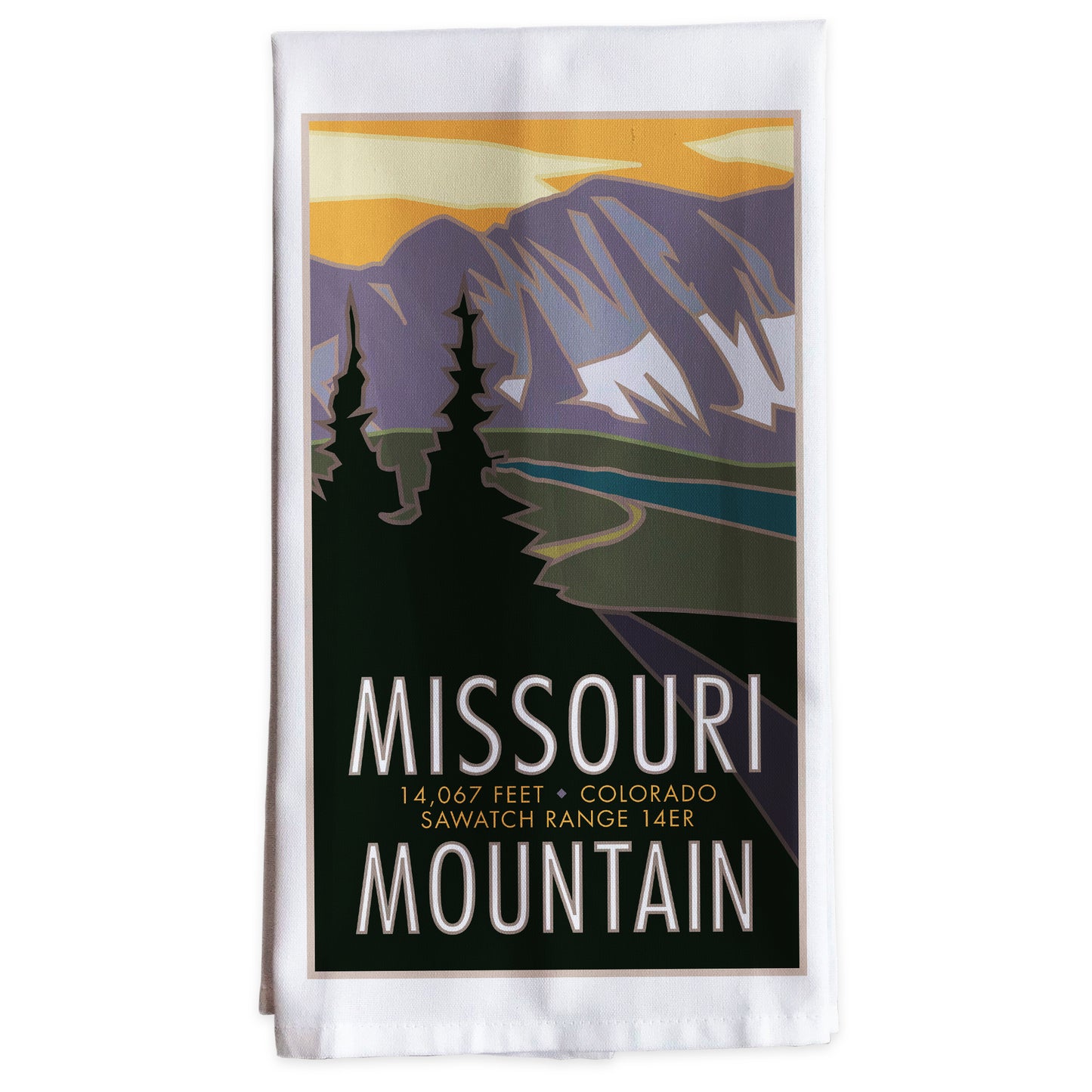 Missouri Mountain, Colorado - Colorado 14er -Tea Towel