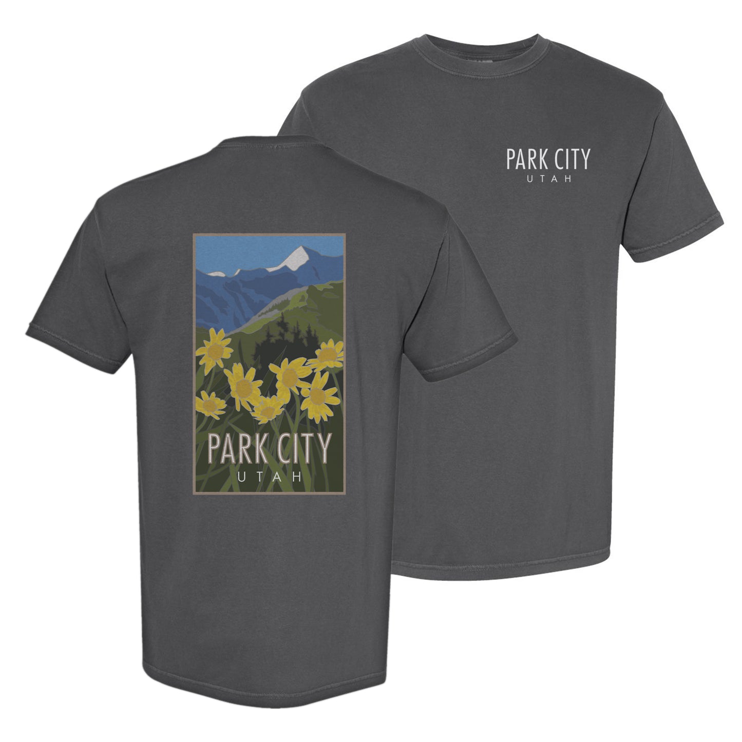 Park City (Summer) Utah - Comfort Colors Heavyweight T-Shirt