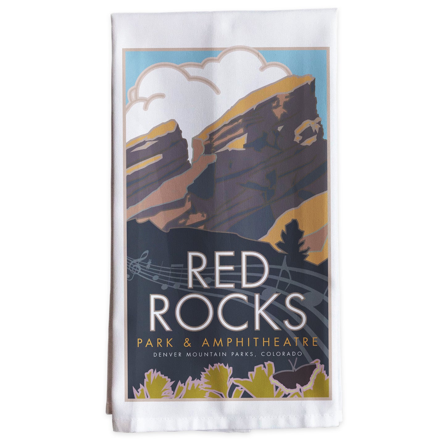 Red Rocks 2 (music), Colorado -Tea Towel