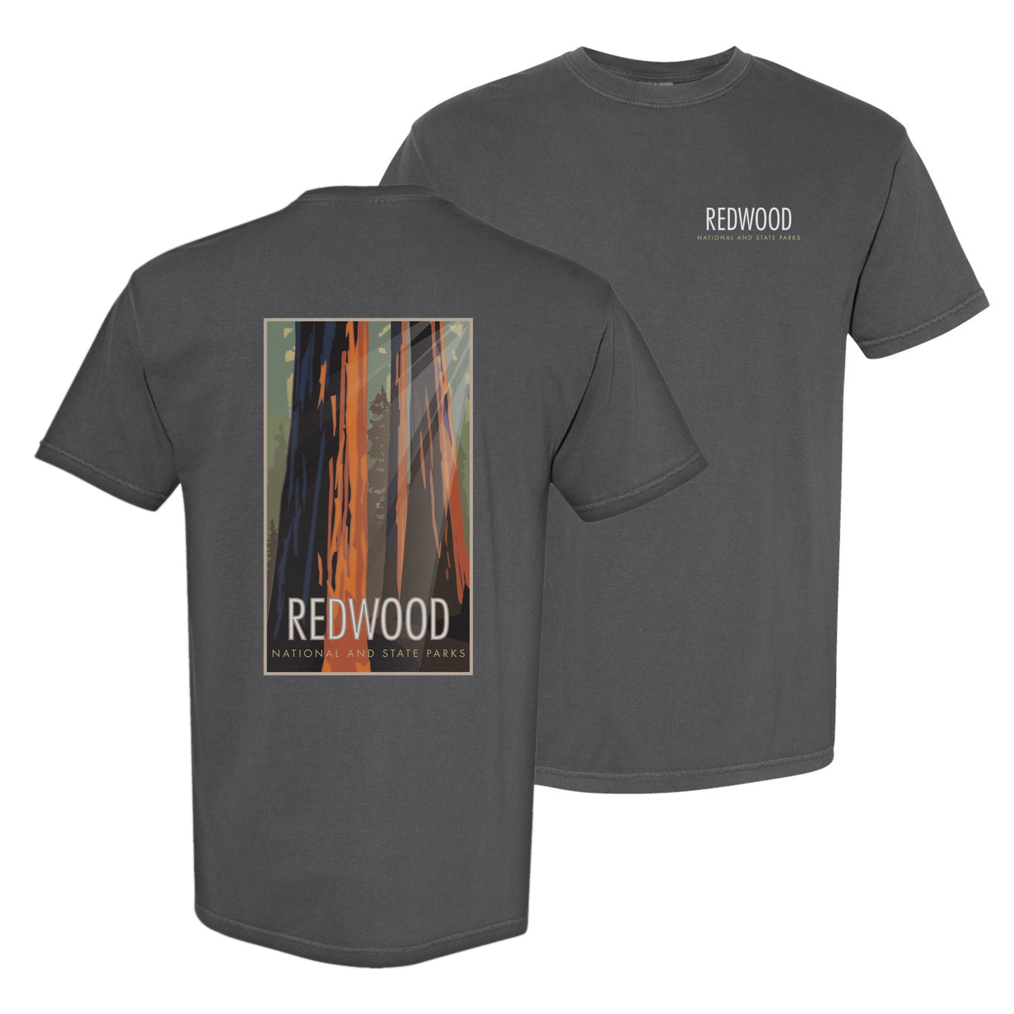 Redwood National and State Park, California - Comfort Colors Heavyweight T-Shirt