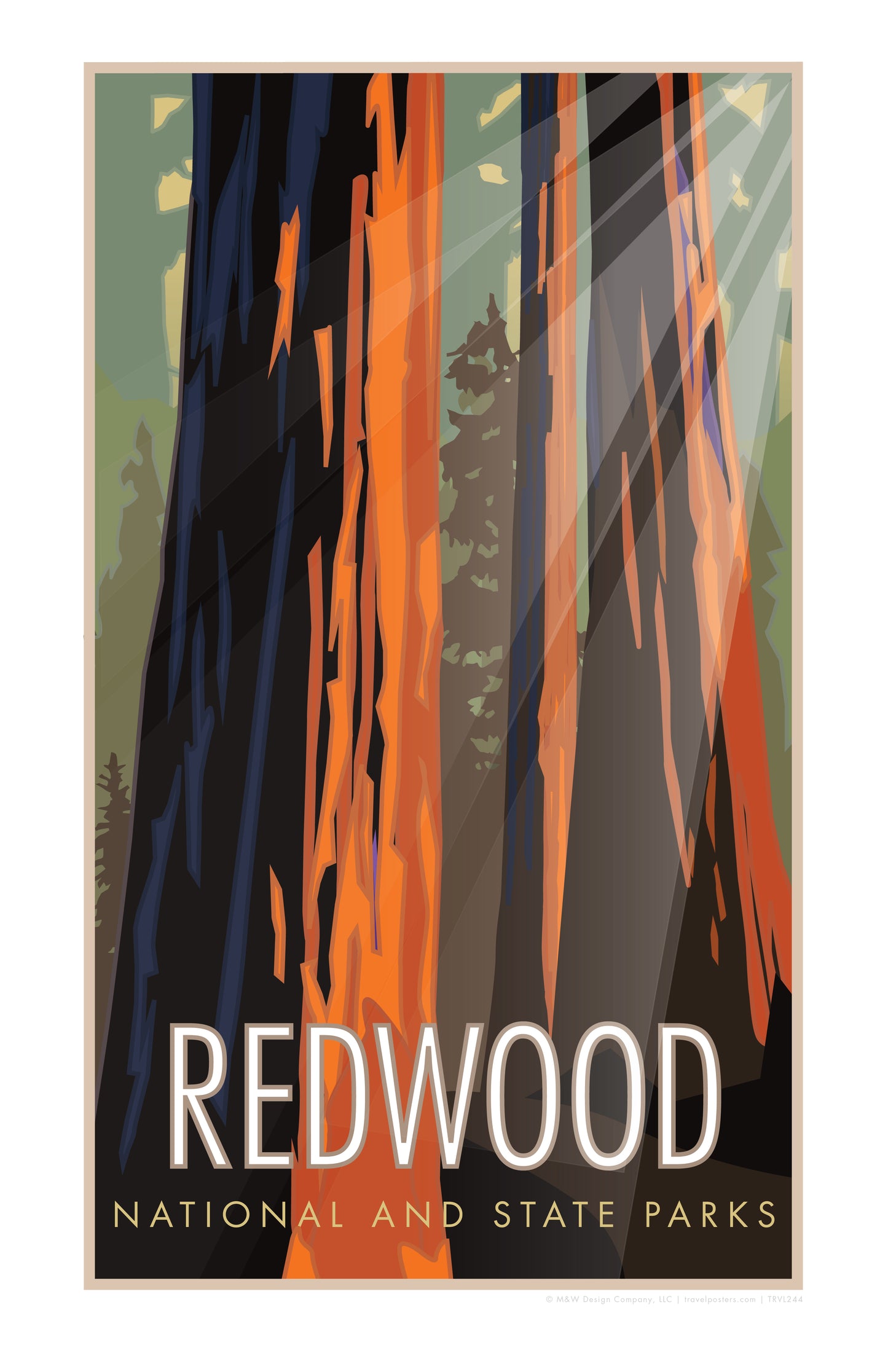 Redwood National and State Park, California - Poster