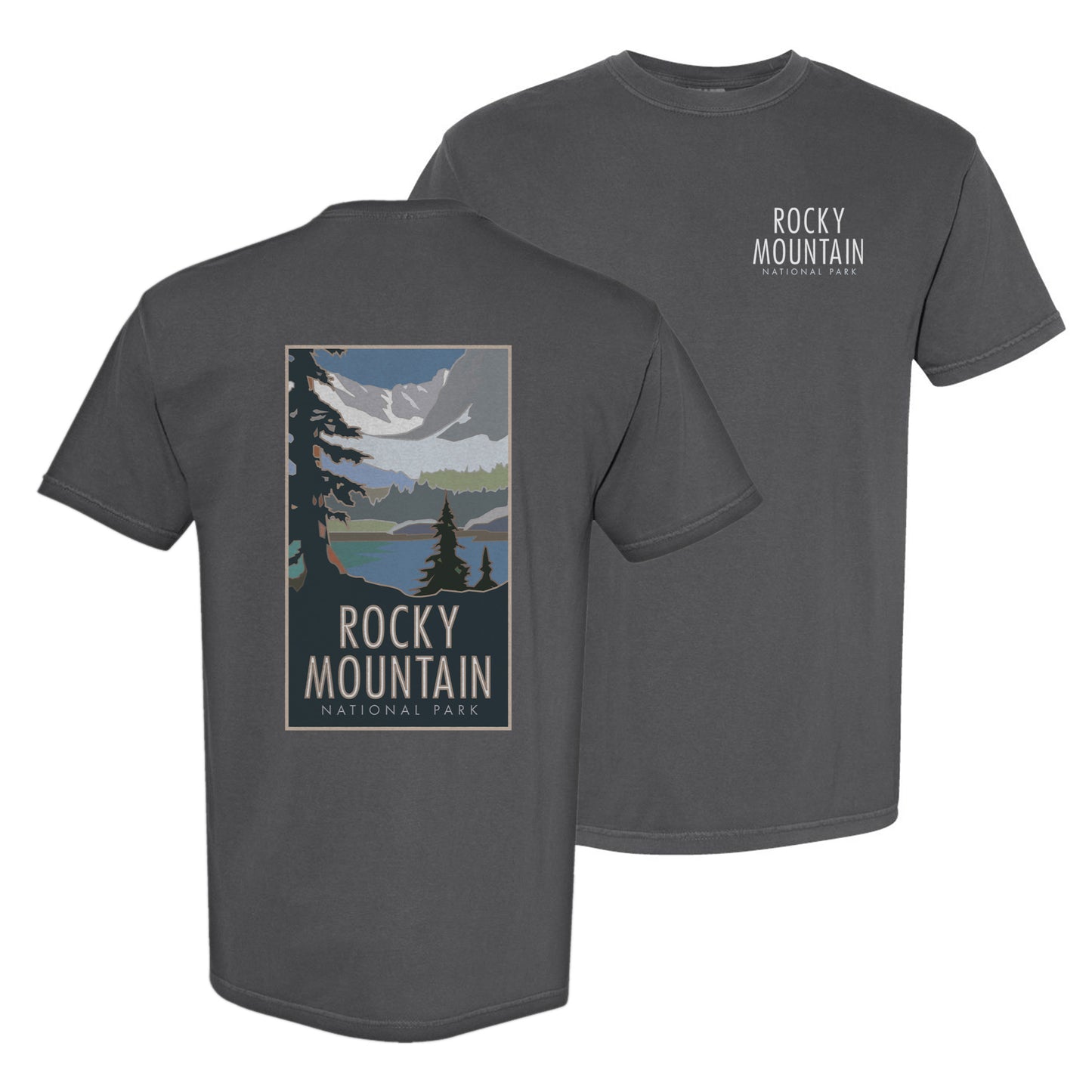 Rocky Mountain National Park 2, Colorado - Comfort Colors Heavyweight T-Shirt