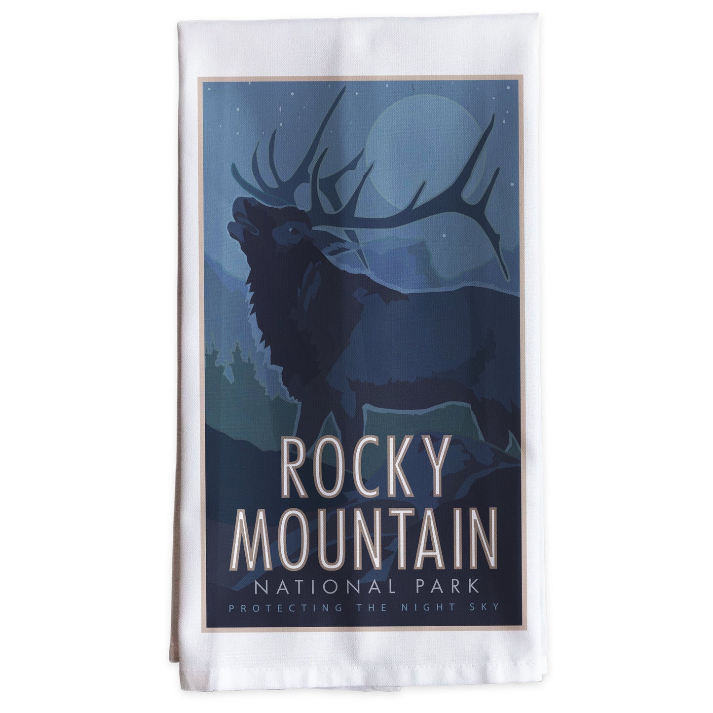 Rocky Mountain National Park 3 (Elk) -Tea Towel