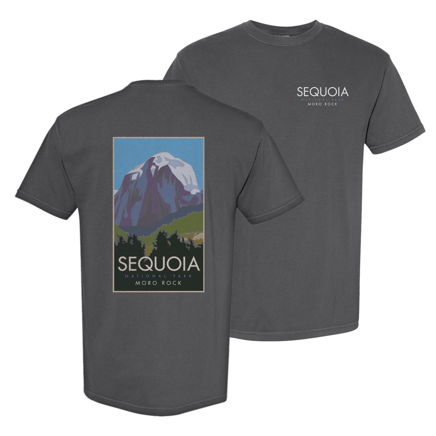 Sequoia National Park, Moro Rock, California - Comfort Colors Heavyweight T-Shirt