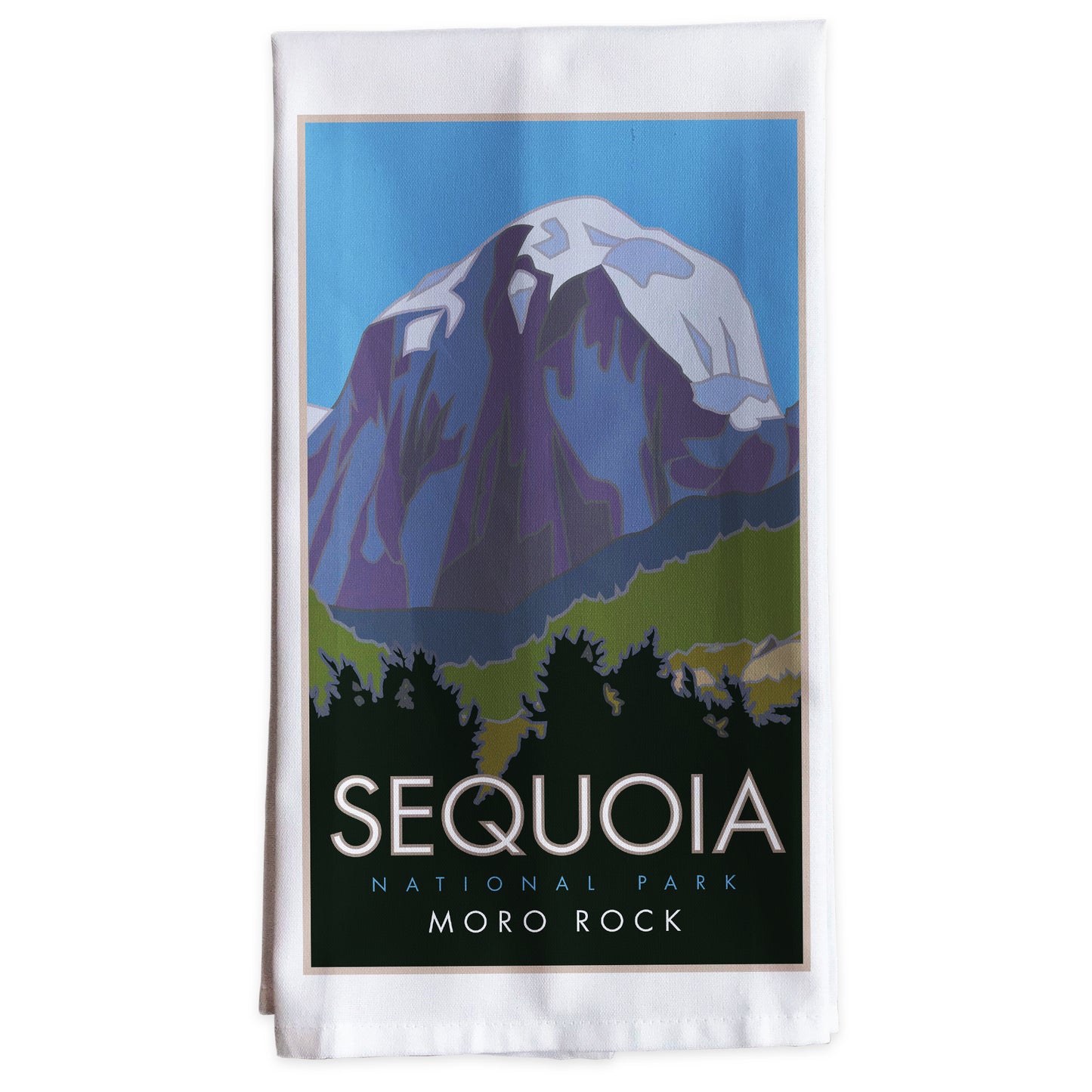 Sequoia National Park, Moro Rock, California -Tea Towel