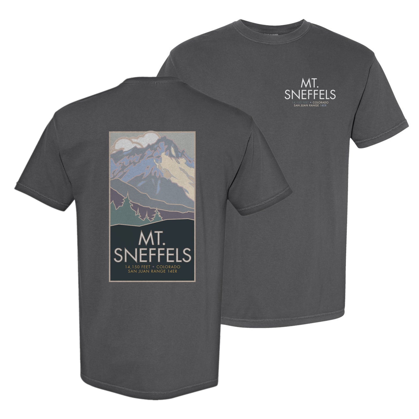 Mt. Sneffels, Colorado - Comfort Colors Heavyweight T-Shirt
