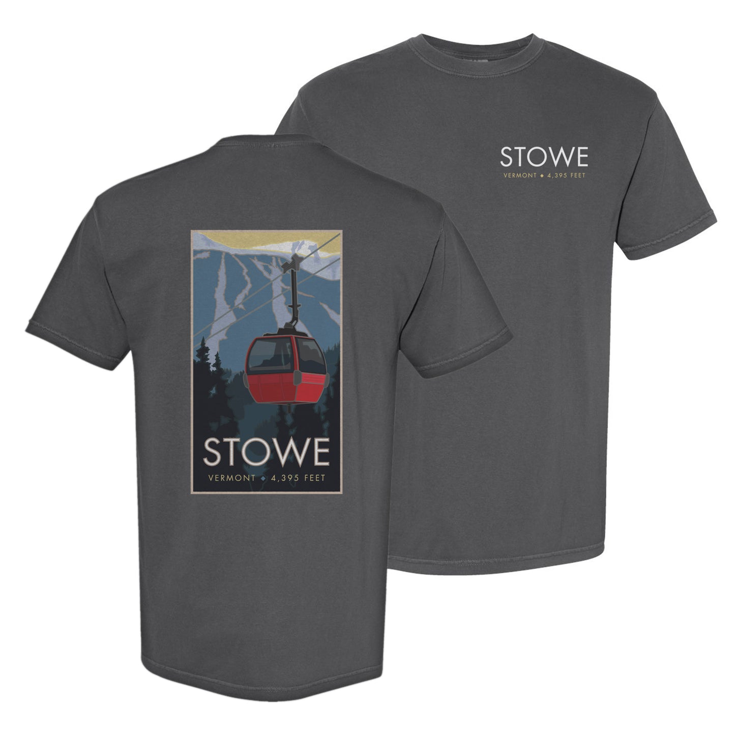 Stowe, Vermont - Comfort Colors Heavyweight T-Shirt