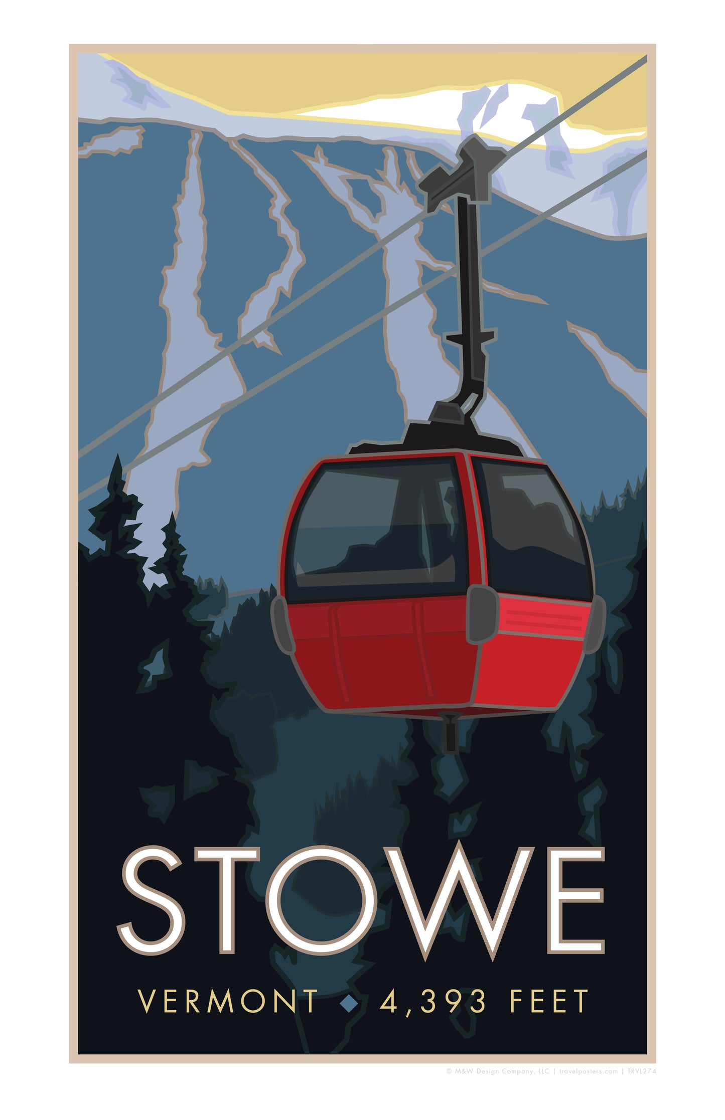 Stowe, Vermont - Poster
