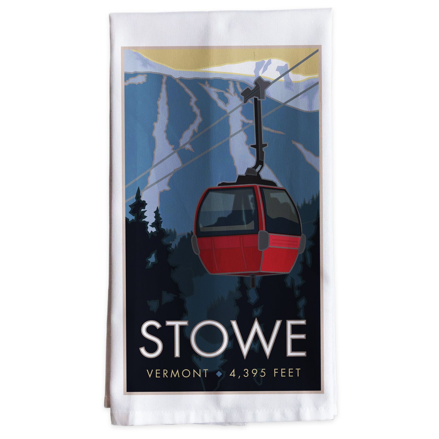 Stowe, Vermont -Tea Towel