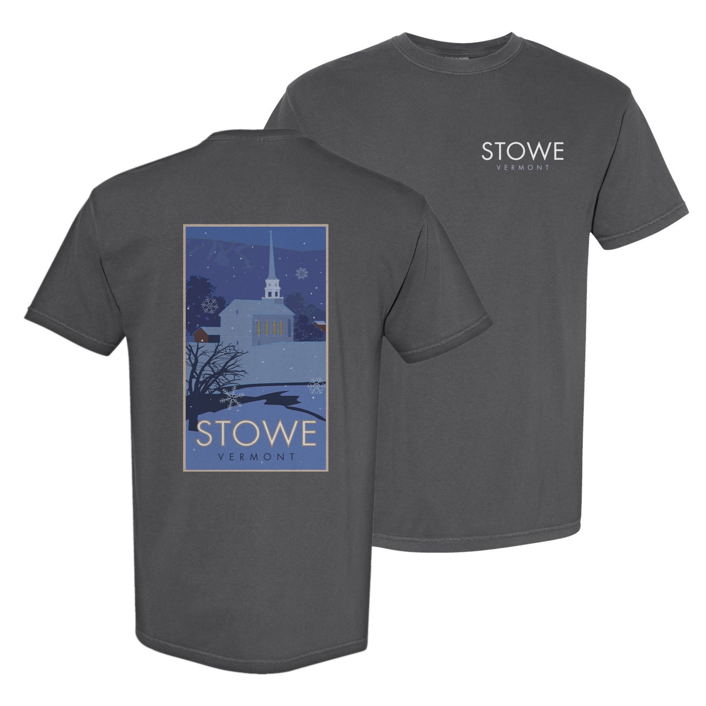 Stowe, Vermont - Comfort Colors Heavyweight T-Shirt