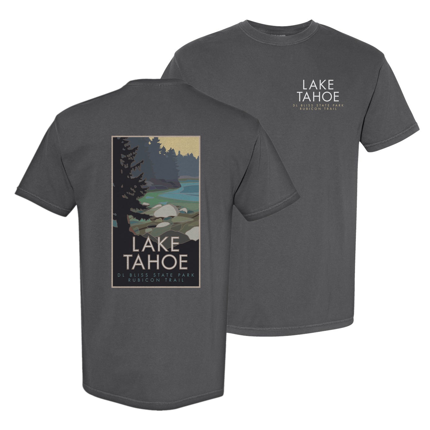 Lake Tahoe, D.L. Bliss State Park - Comfort Colors Heavyweight T-Shirt