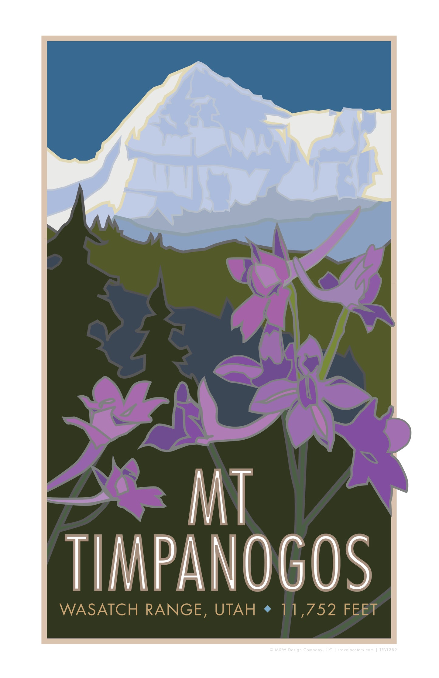 Mt. Timpanogos, Utah - Poster
