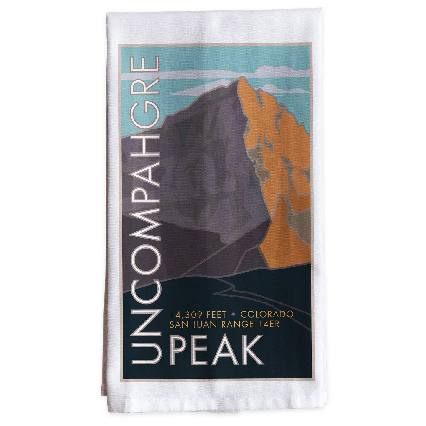 Uncompaghre Peak, Colorado - Colorado 14er -Tea Towel